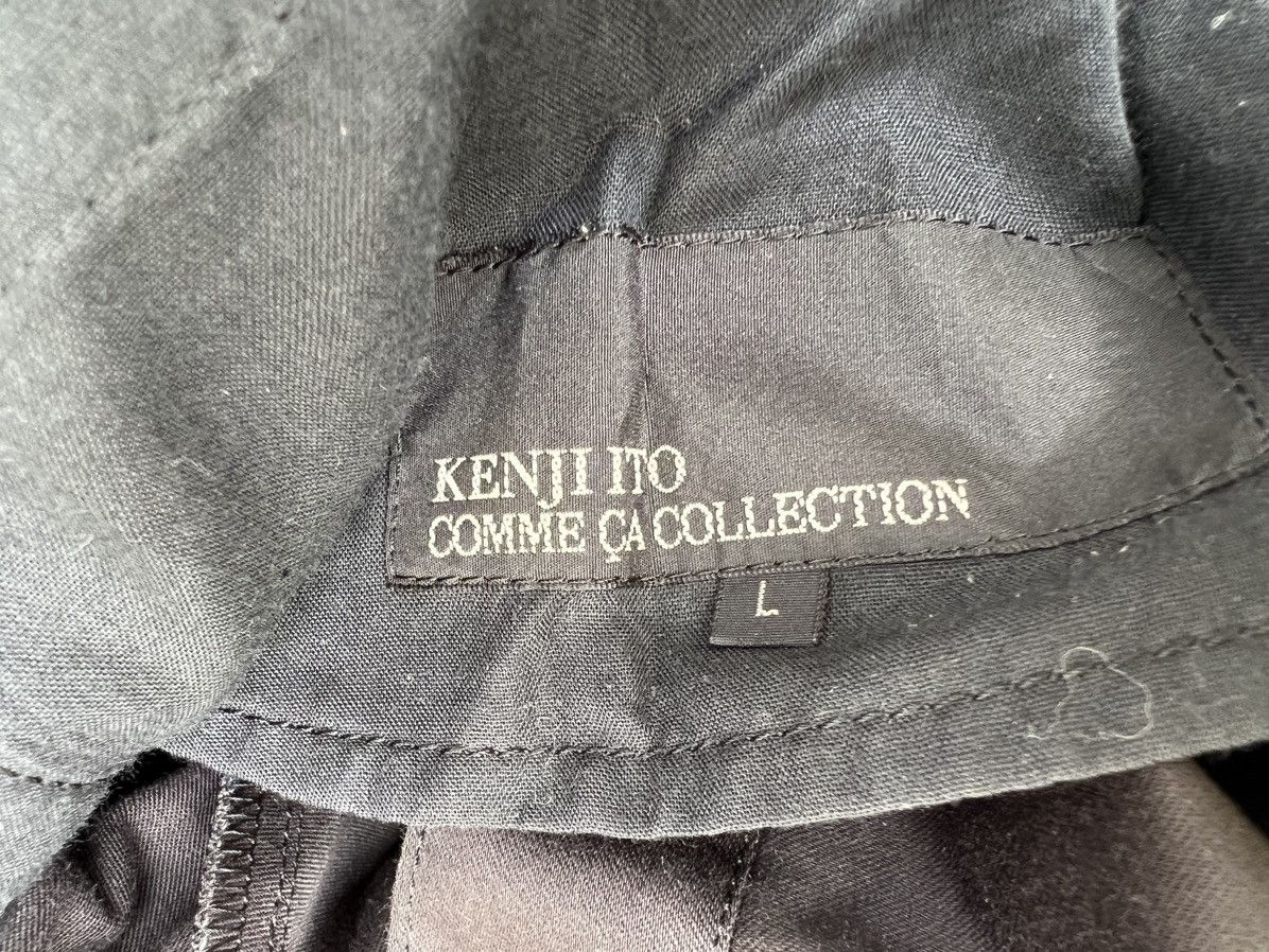 Vintage Vintage KENJI ITO Japan Leather Stripe Cargo Trouser Pant Size US 31 - 23 Thumbnail