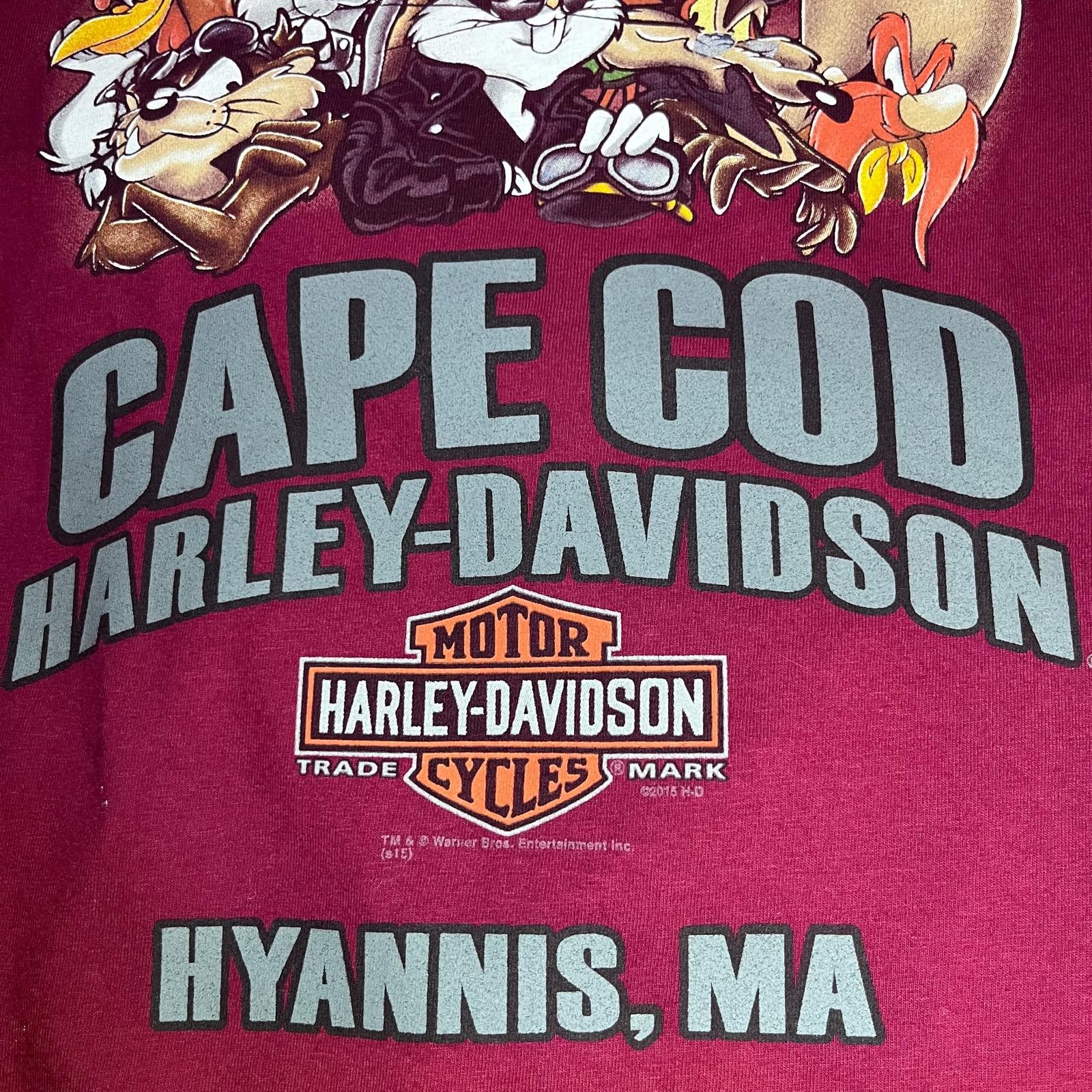 Harley Davidson 🏍️ Vintage Harley-Davidson x Looney Tunes Tee – Size L Size US L / EU 52-54 / 3 - 4 Thumbnail