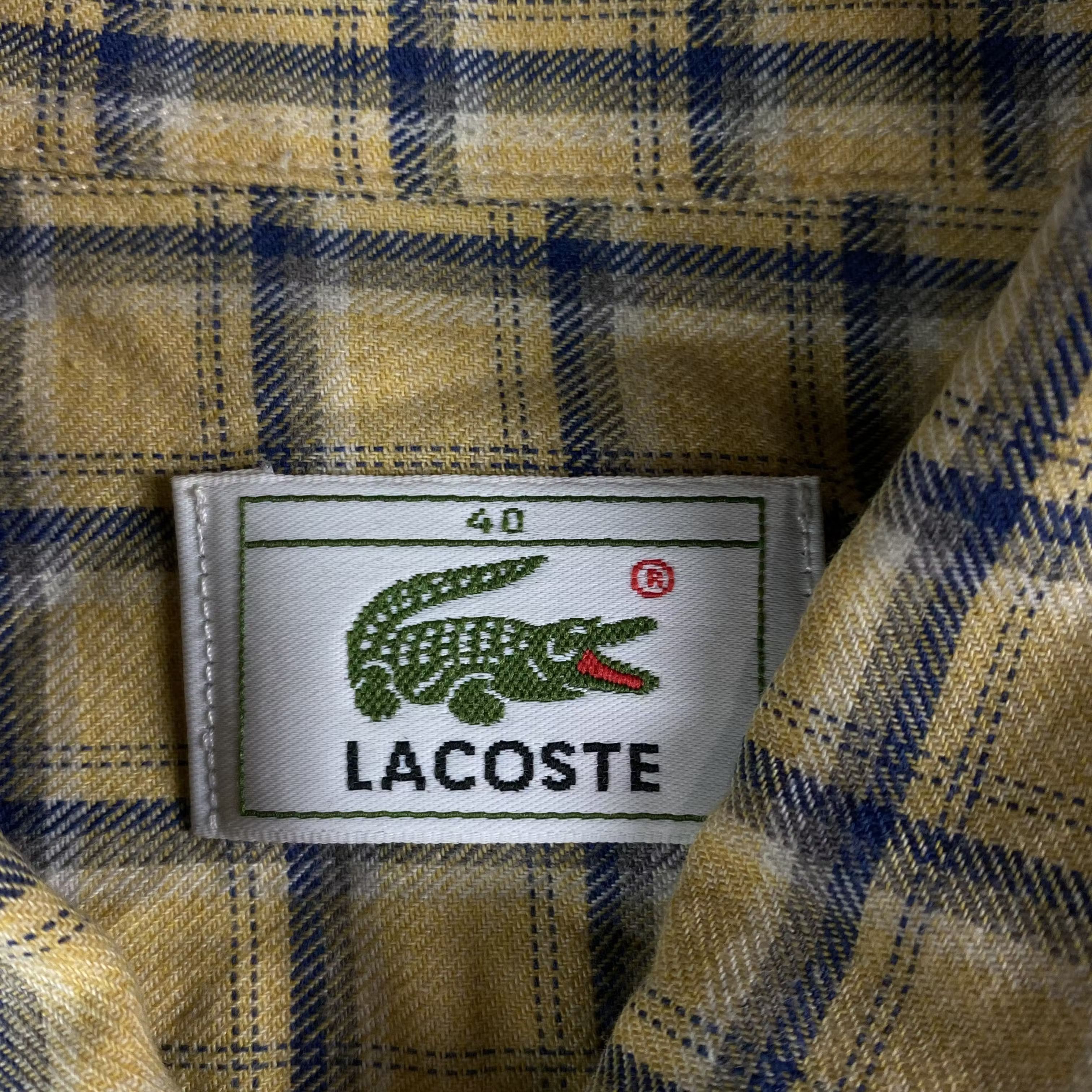Lacoste × Vintage Mens Shirt Long Sleeve Lacoste Vintage Size 40 Size US L / EU 52-54 / 3 - 4 Thumbnail