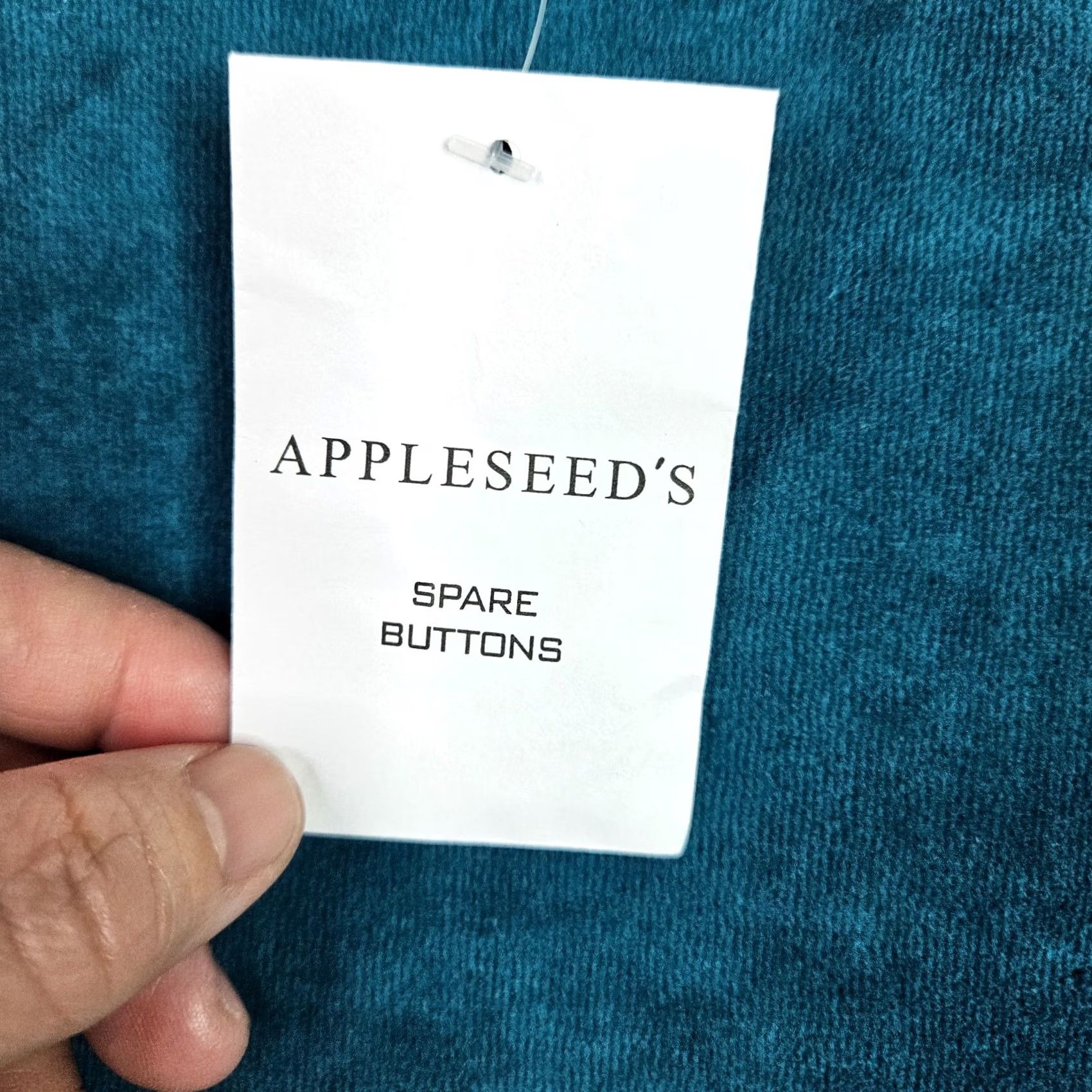Vintage Appleseed's Women Top XL Peacock Blue Velour Long Sleeve Sweatshirt Size XL / US 12-14 / IT 48-50 - 4 Thumbnail