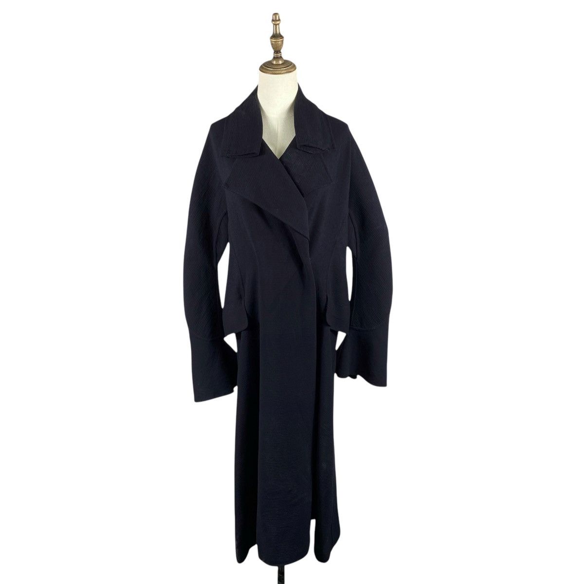 Yohji Yamamoto Vintage Yohji Yamamoto Signature Wide Collar Coat Jacket Size S / US 4 / IT 40 - 2 Thumbnail