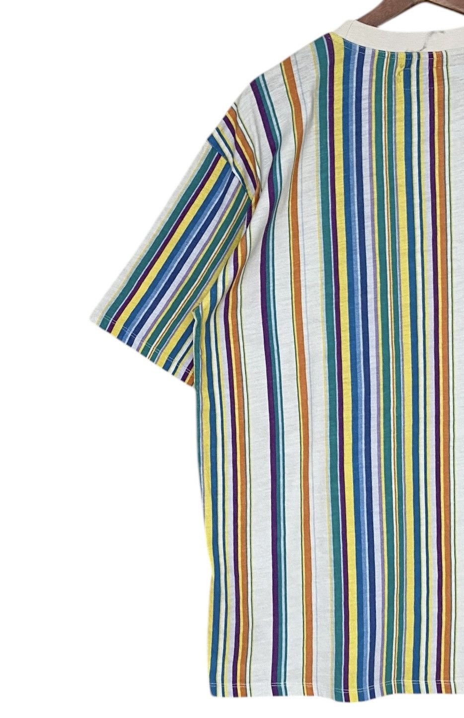 Guess Vintage Brand Guess Rapper Stripe Baggy T-shirt 1990s Size US XL / EU 56 / 4 - 5 Thumbnail
