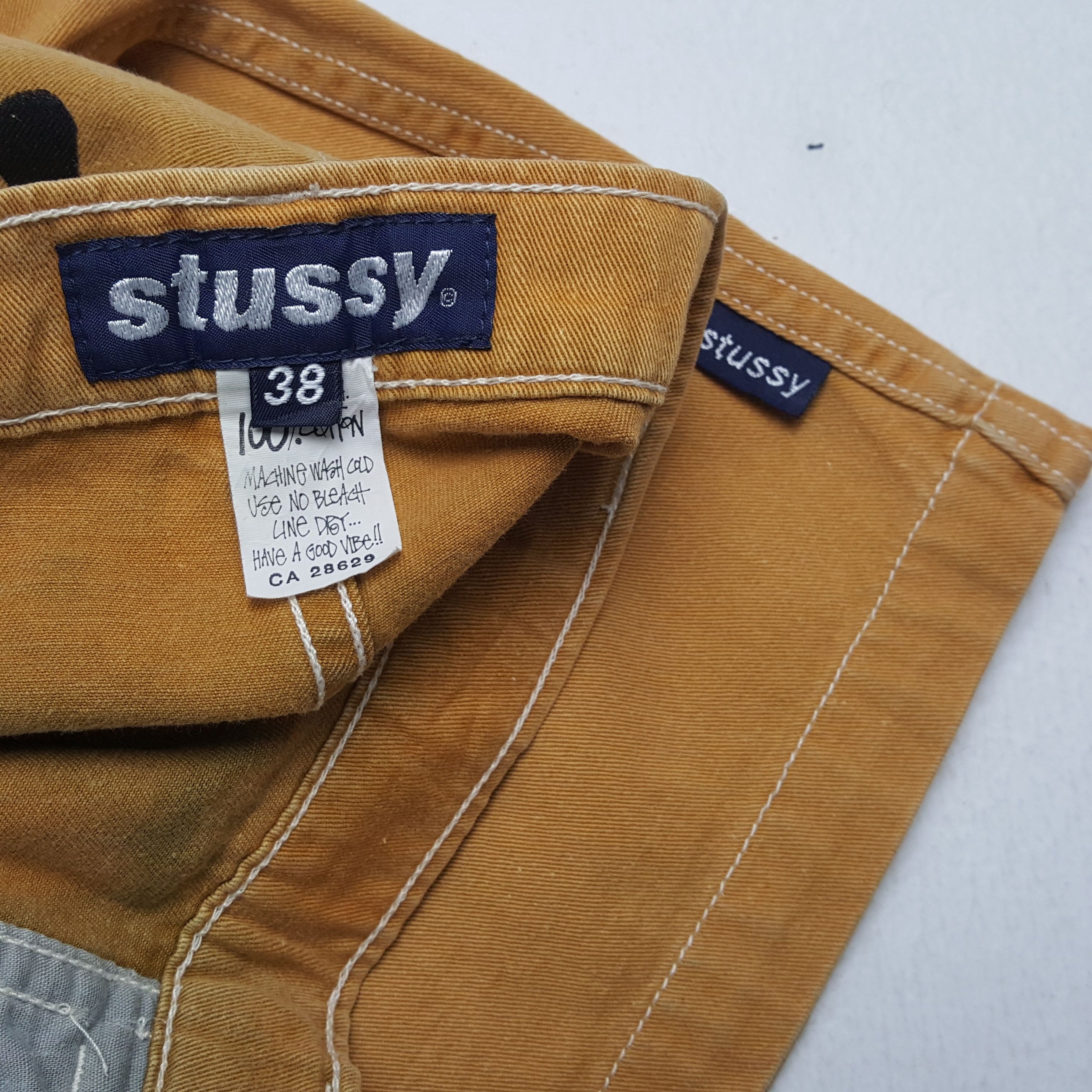 Stussy × Vintage Vintage STUSSY American Streetwear Skateboard Short Pants Size US 37 - 11 Thumbnail
