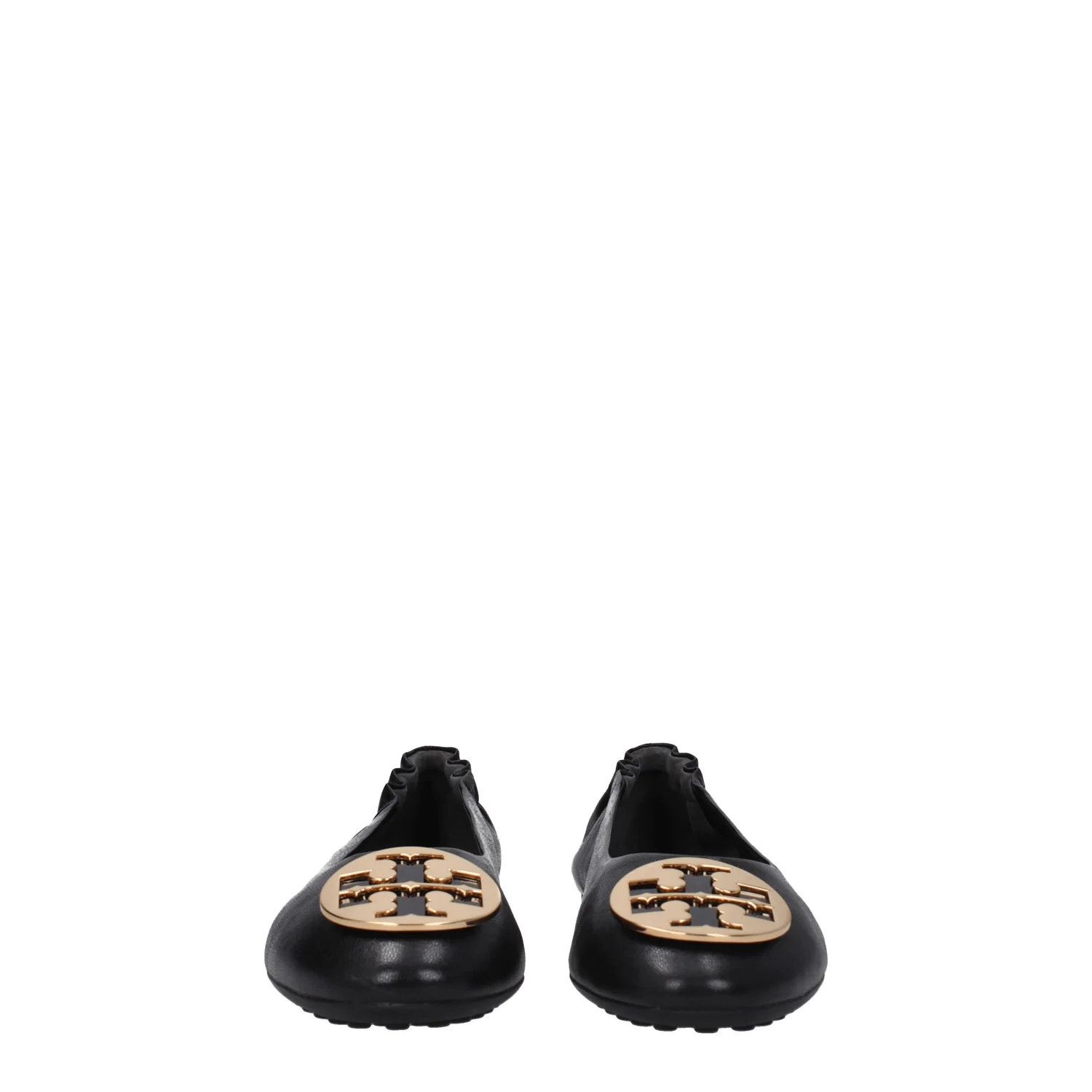 Tory Burch ob1o1e1124 Leather Ballet Flats in Black Size US 7 / IT 37 - 3 Thumbnail