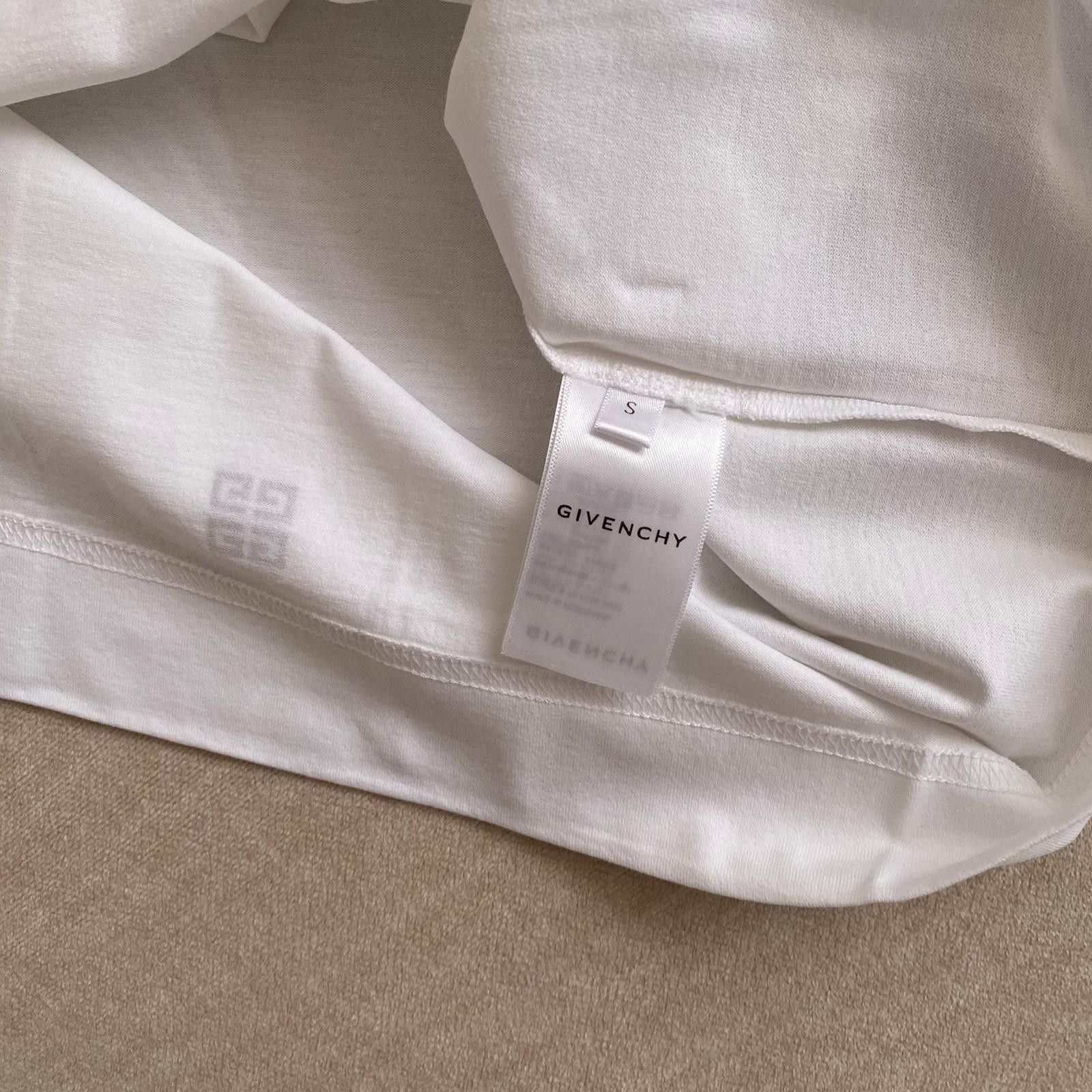 Givenchy White Reverse Logo T-Shirt Size US S / EU 44-46 / 1 - 8 Thumbnail