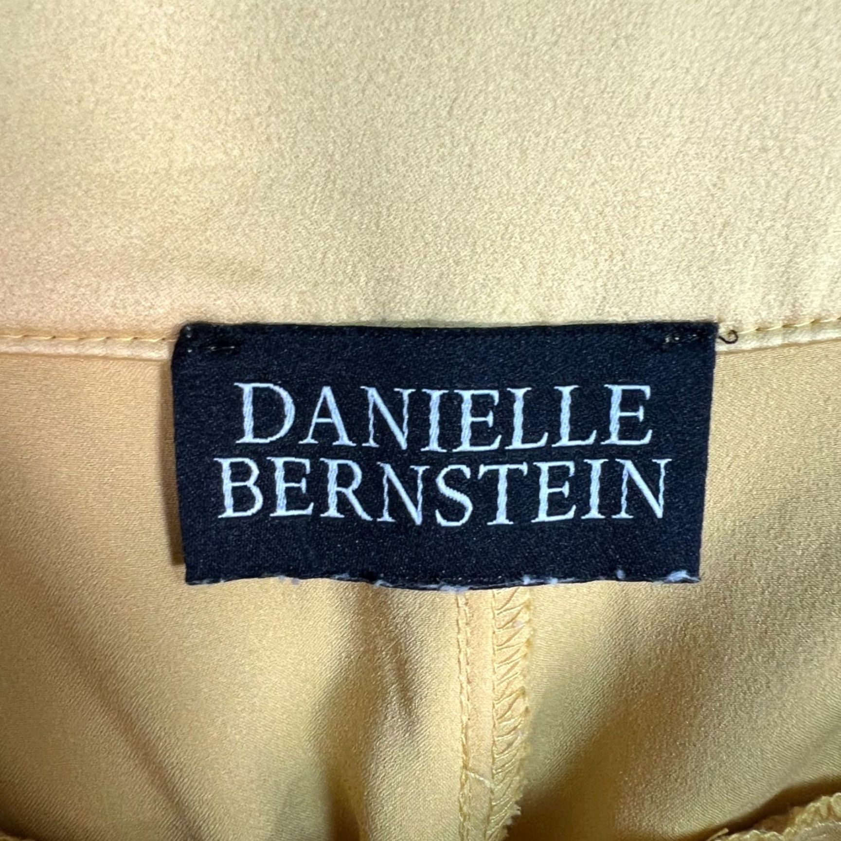 Vintage VINTAGE Danielle Bernstein Yellow Wide-Leg Pants Womens Size 26 In Waist Dress Pants Women Size 26" / US 2 / IT 38 - 3 Thumbnail
