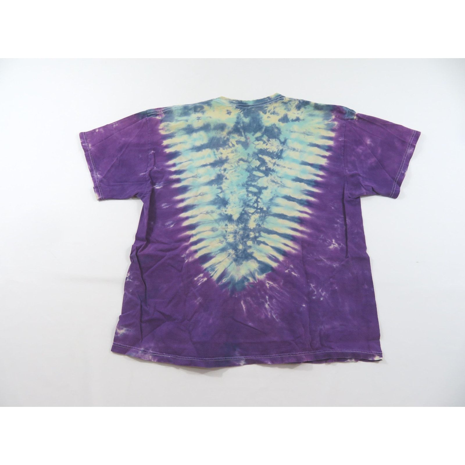 Other Tye Dye T-Shirt, Purple with Blue/Aqua, Sz XL 1990s Size US XL / EU 56 / 4 - 2 Thumbnail