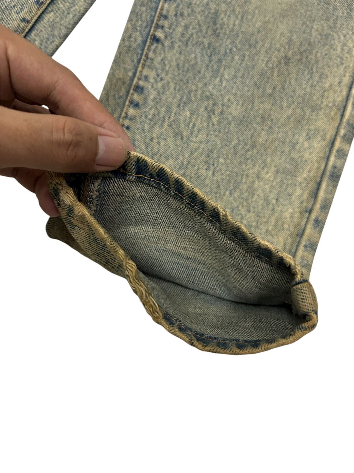 Japanese Brand Vintage Japanese Mud wash Distressed Tapered Jeans Size US 30 / EU 46 - 12 Thumbnail