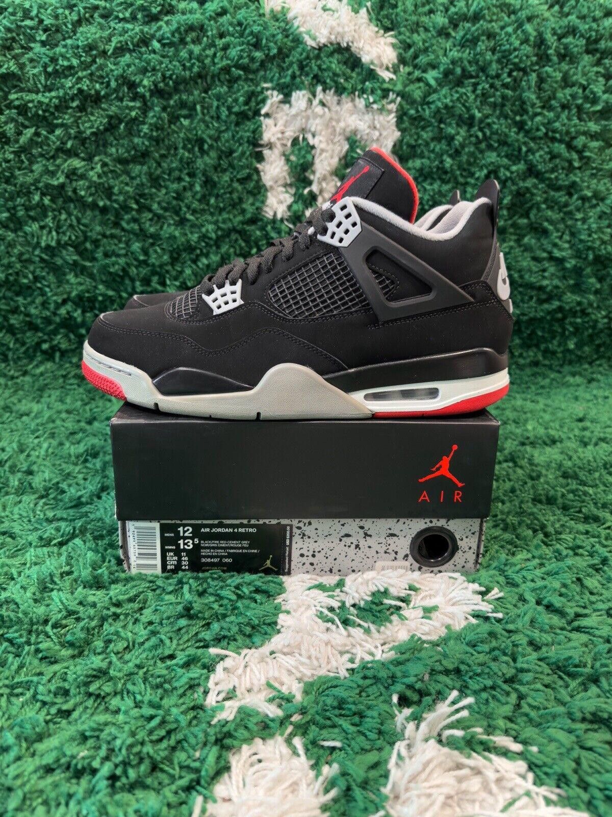 Jordan Brand Jordan 4 Retro Bred Size 12 Size US 12 / EU 45 - 1 Thumbnail