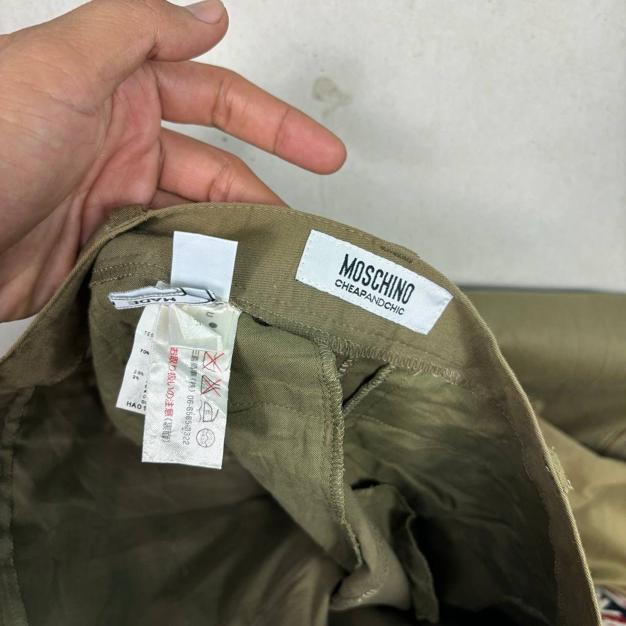 Moschino Moschino Decorative Cargo Skirt Army Green Multipocket Size 31" - 6 Thumbnail