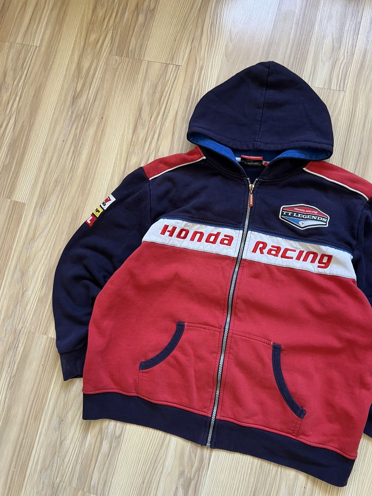 Honda Vintage Honda Racing Zip Hoodie Size US XL / EU 56 / 4 - 3 Thumbnail