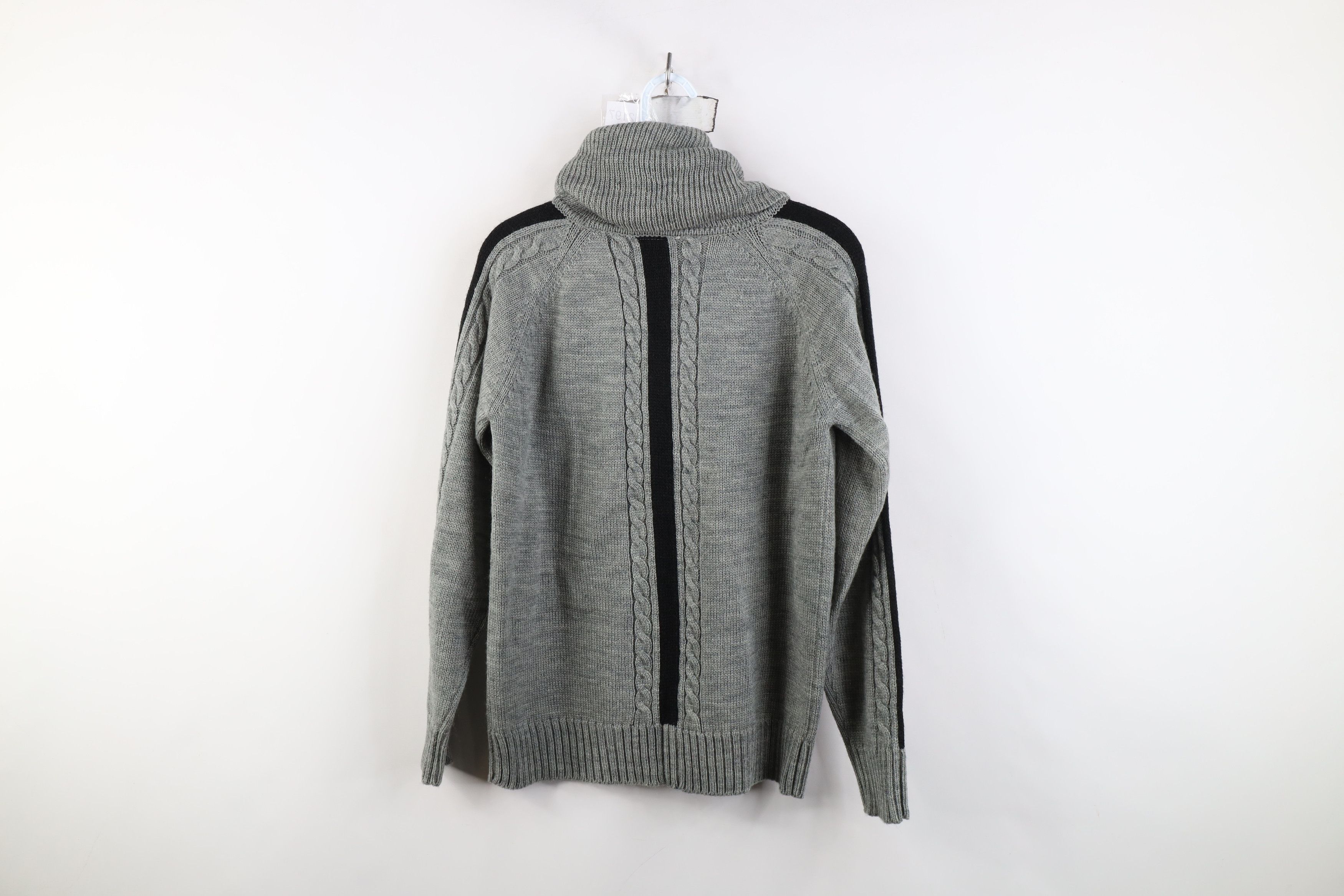 Vintage Deadstock Vintage 70s Streetwear Knit Turtleneck Sweater Size L / US 10 / IT 46 - 9 Thumbnail