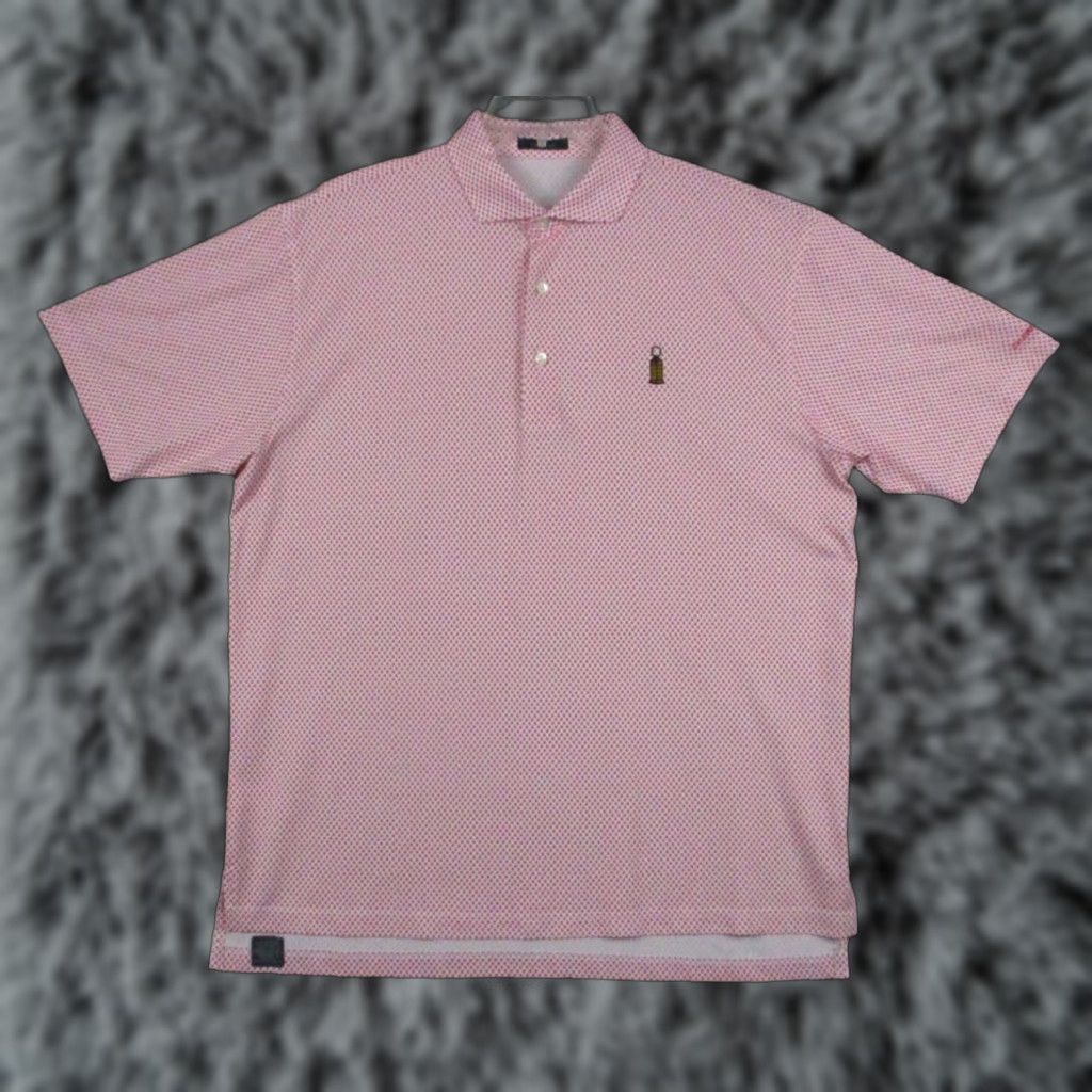 Vintage Turtleson Polo Shirt Large Mens Chairmans Cup Golf Salmon Turtle Pattern Polo Shirt Mens L Salmon Golf Polo Shirt Mens Chairmans Cup Turtleson Size US L / EU 52-54 / 3 - 1 Thumbnail