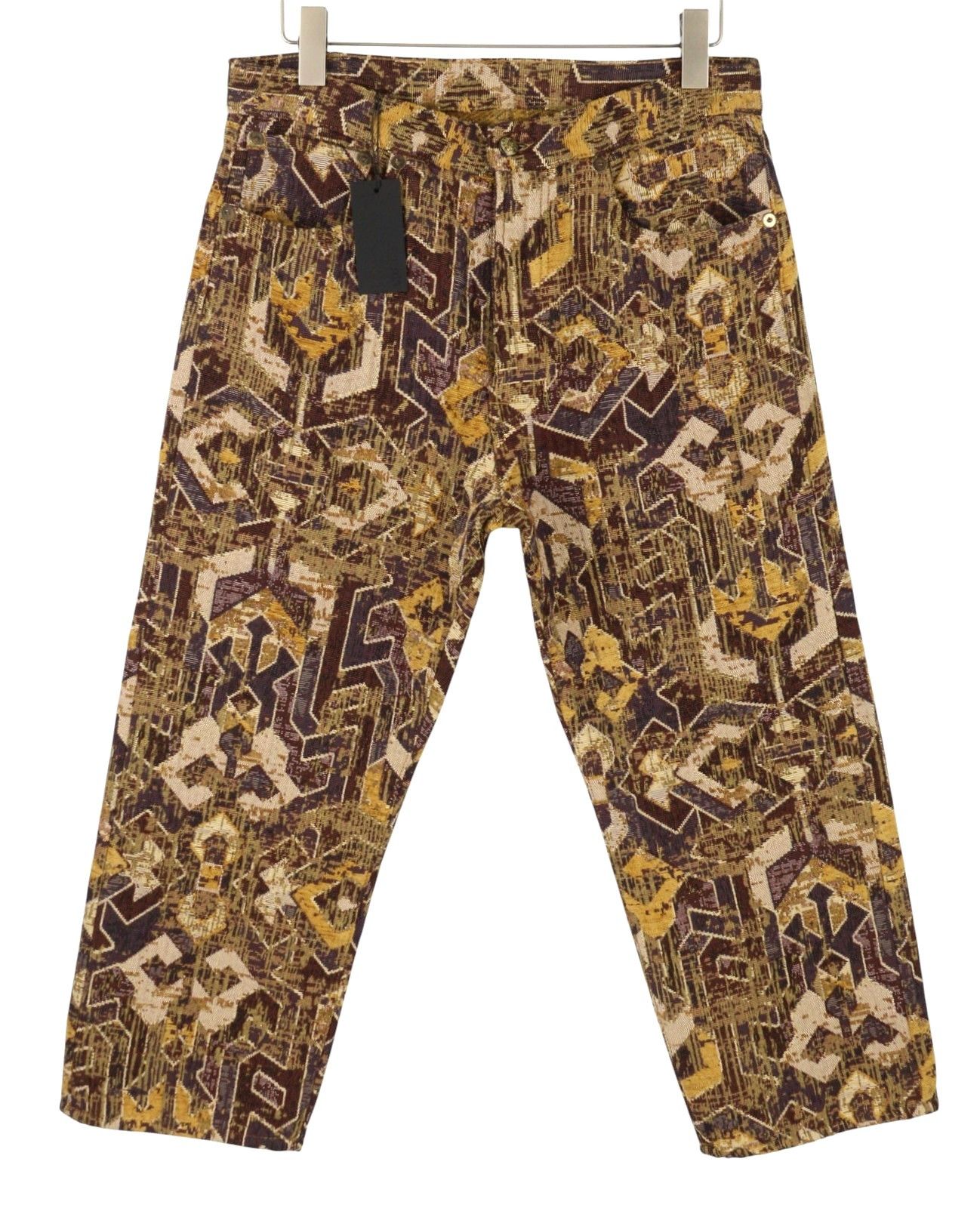 R13 X-BF 29 Geo Brown Jacquard Cropped PS26 88276 Size 29" - 2 Thumbnail