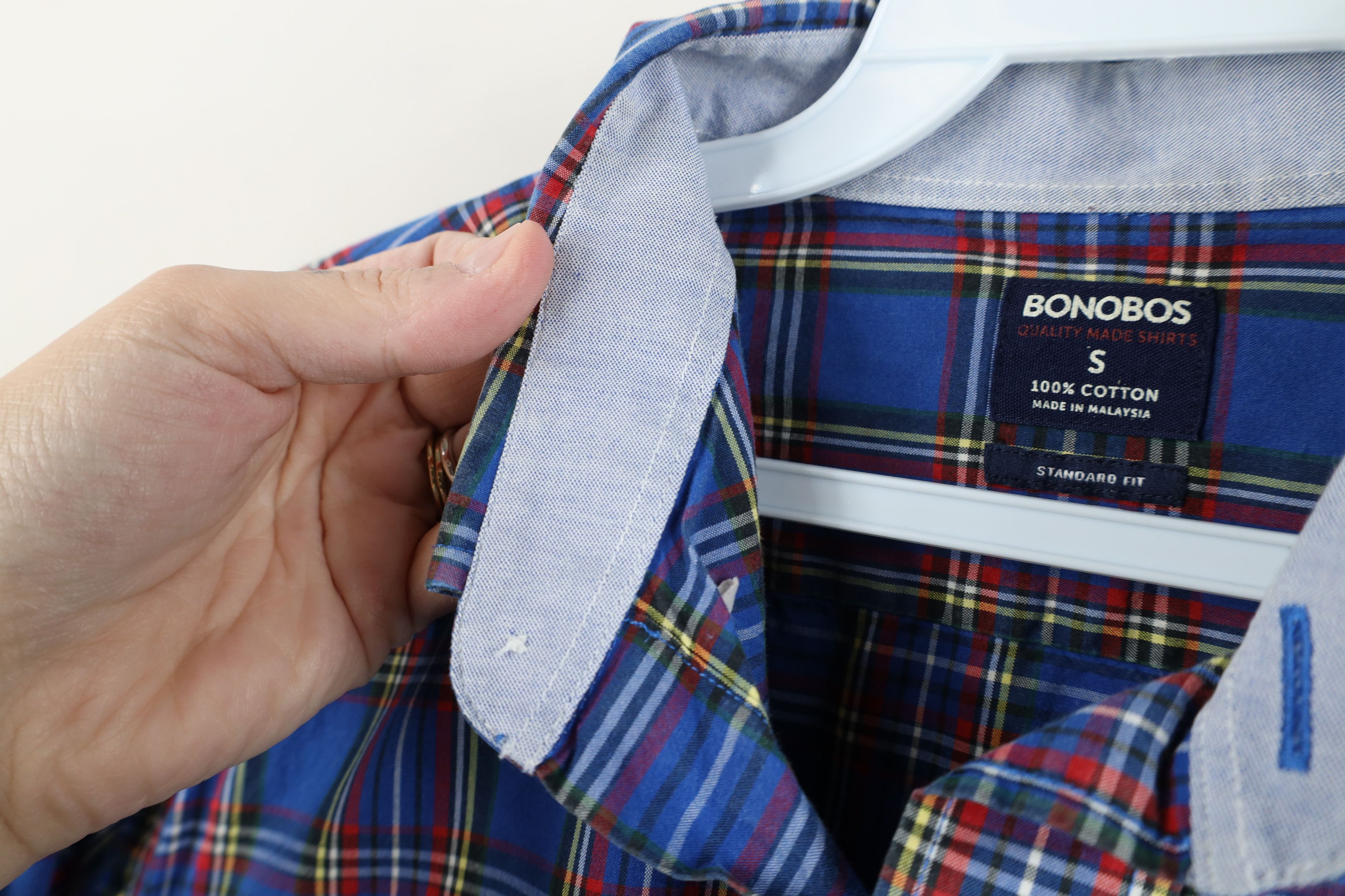 Bonobos Bonobos Fit Rainbow Plaid Collared Button Down Shirt Size US S / EU 44-46 / 1 - 6 Thumbnail