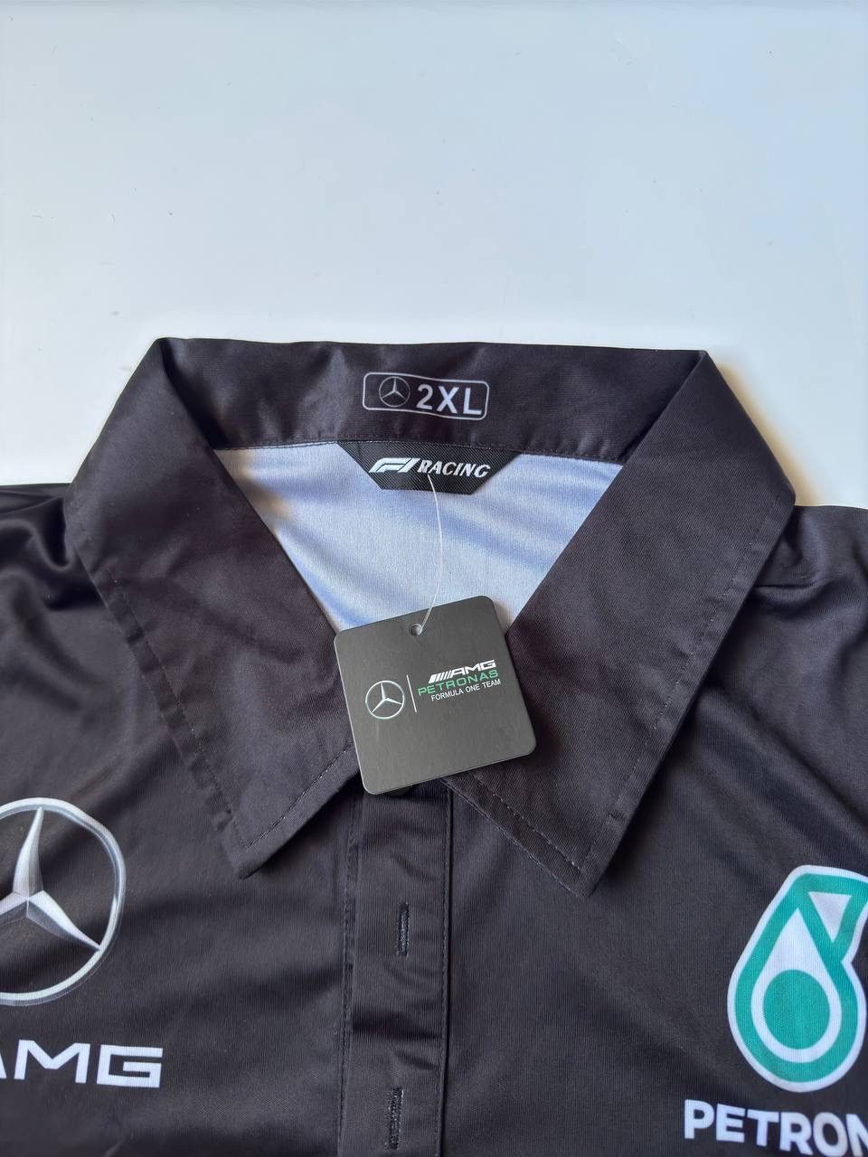 Formula 1 Mercedes-AMG Petronas F1 2022 Team Polo - Black NEW Size US XL / EU 56 / 4 - 5 Thumbnail