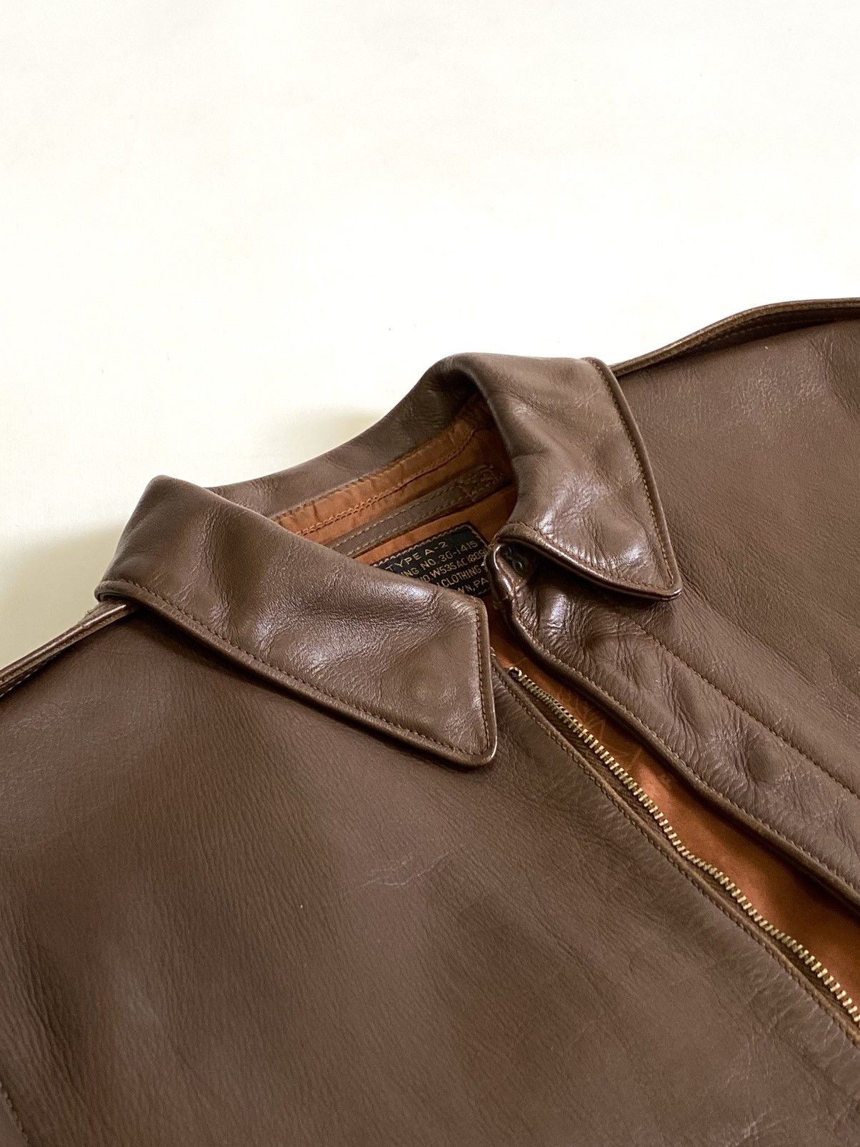 Buzz Rickson's Buzz Ricksons Army Air Force A2 Leather Jacket WWII 🇺🇸 Size US M / EU 48-50 / 2 - 6 Thumbnail