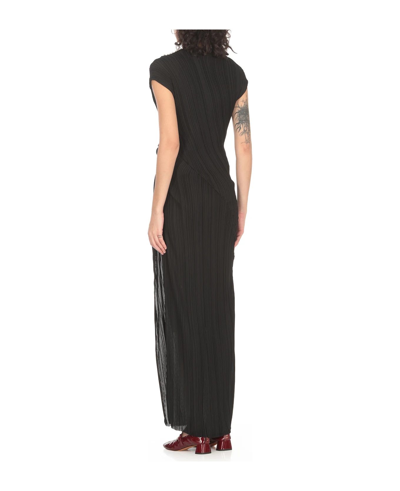 Lanvin o1y0326 Maxi Dress in Black Size M / US 6-8 / IT 42-44 - 4 Thumbnail