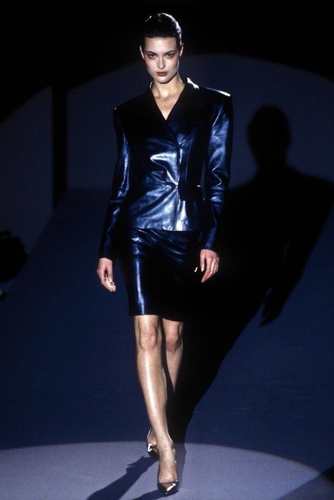Gucci Gucci By Tom Ford FW1997 Black Leather Blazer Size M / US 6-8 / IT 42-44 - 7 Thumbnail
