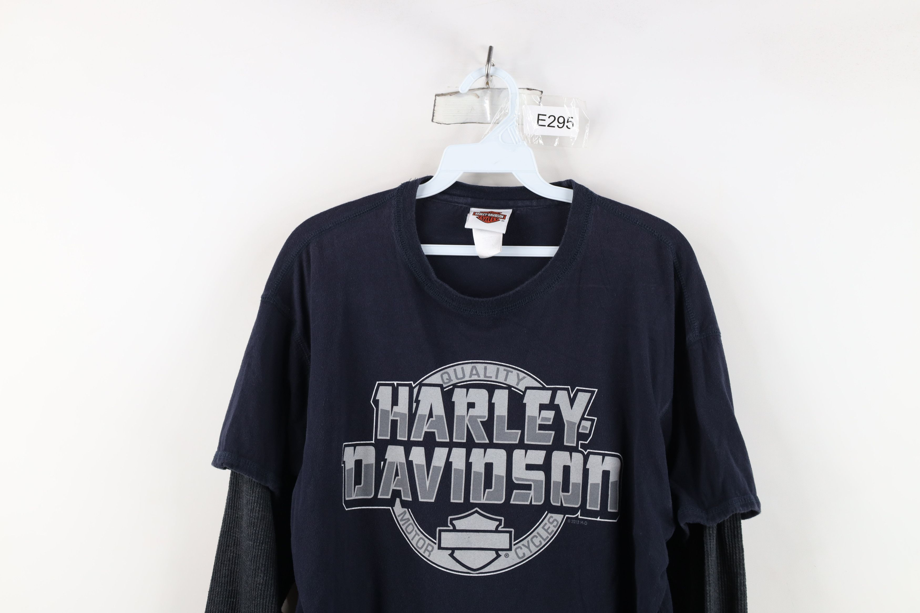 Harley Davidson Vintage Harley Davidson Waffle Knit Long Sleeve T-Shirt Size US L / EU 52-54 / 3 - 2 Thumbnail