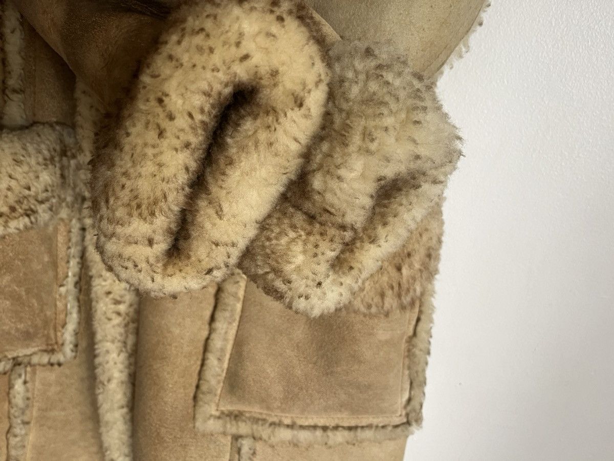 Genuine Leather Shearling Sheepskin Jacket For Woman’s Size L / US 10 / IT 46 - 4 Thumbnail
