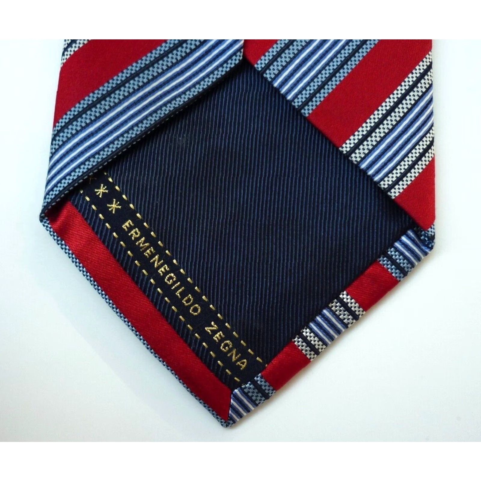 Ermenegildo Zegna VINTAGE Ermenegildo Zegna Silk Tie Stripes Made in Italy Size ONE SIZE - 7 Thumbnail
