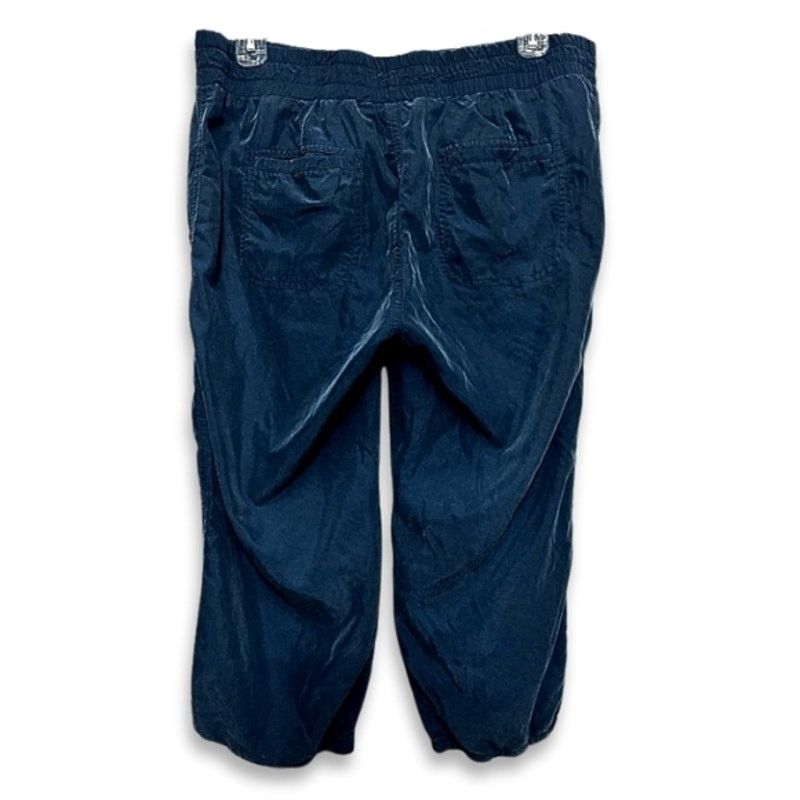 Loft Loft Lounge Capri Pants Drawstring Pull On Blue Women's 6 Size 28" / US 6 / IT 42 - 4 Thumbnail