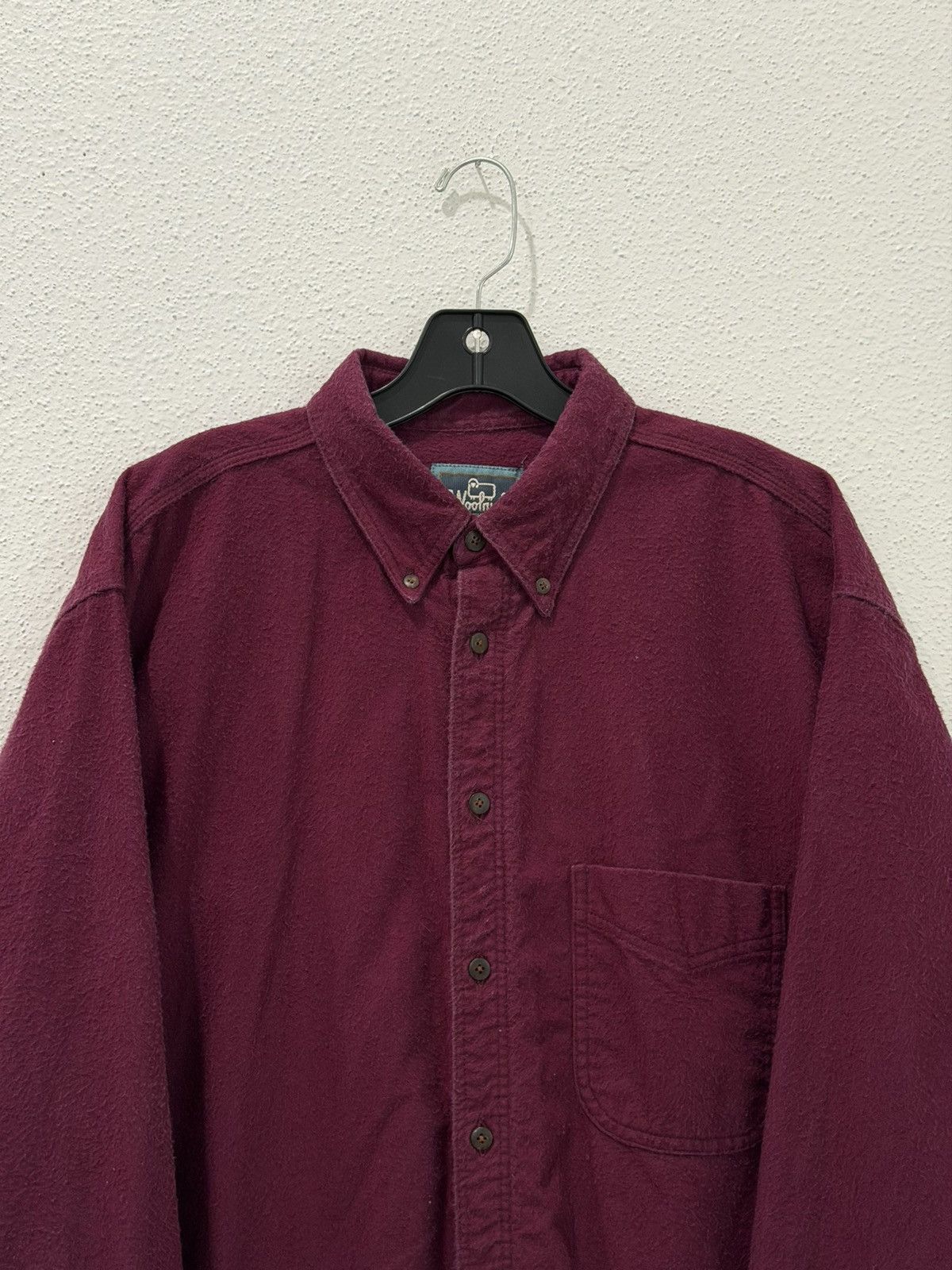 Woolrich Woolen Mills Vintage Woolrich Shirt Large Burgundy Chamois Flannel Size US L / EU 52-54 / 3 - 2 Thumbnail