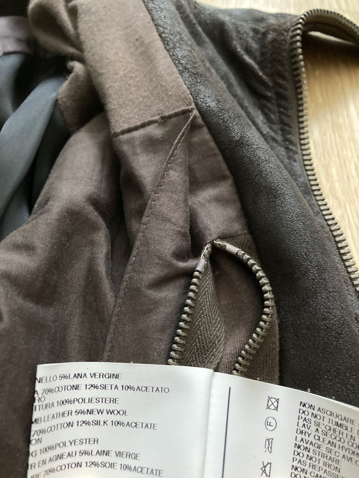 Rick Owens F/W 09 “CRUST” Bitter Blistered Lamb Mollino Leather Jacket Size US L / EU 52-54 / 3 - 24 Thumbnail