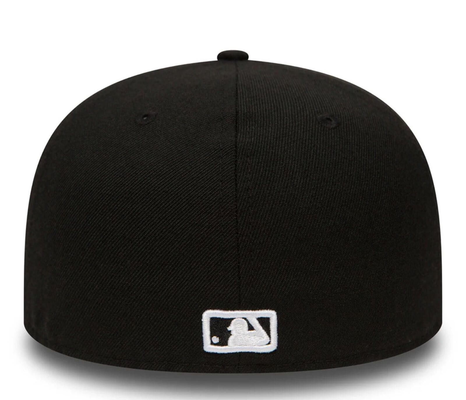 New Era New Era New York Yankees 59FIFTY Black / White 7 1/4 Size ONE SIZE - 2 Thumbnail