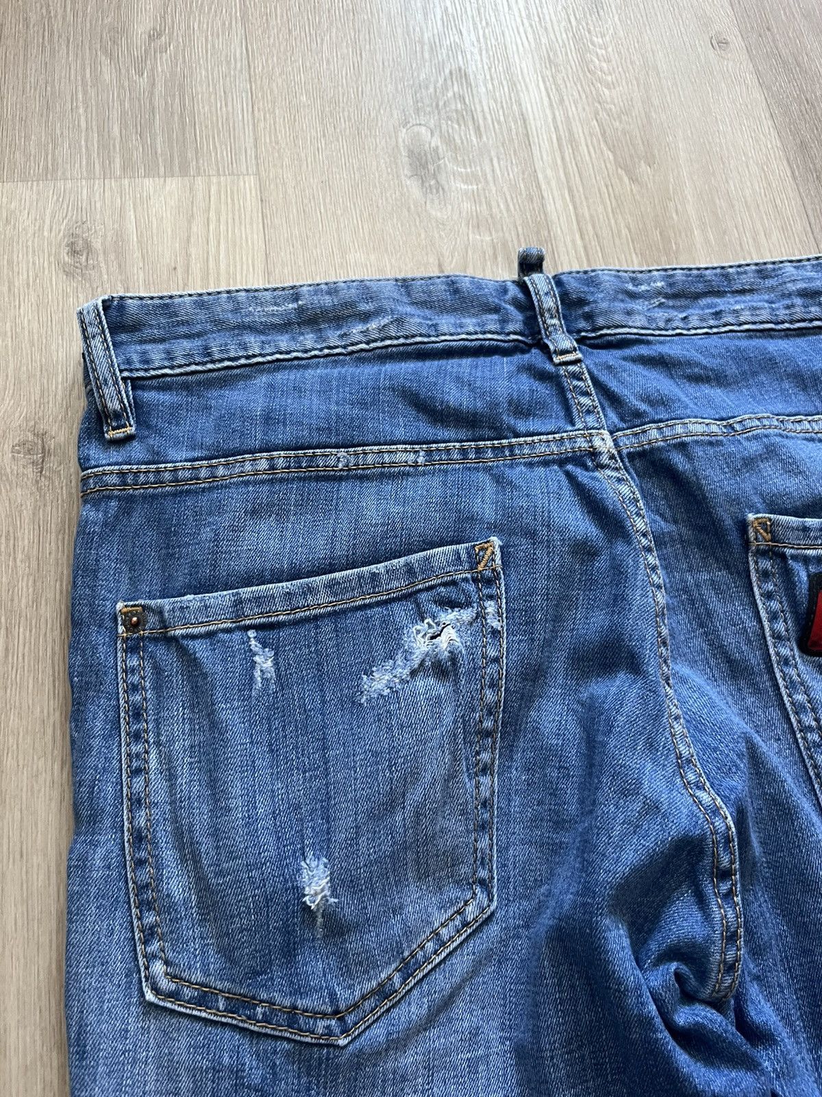 Dsquared2 Dsquared2 Denim Blue Distressed Jeans Size US 32 / EU 48 - 13 Thumbnail