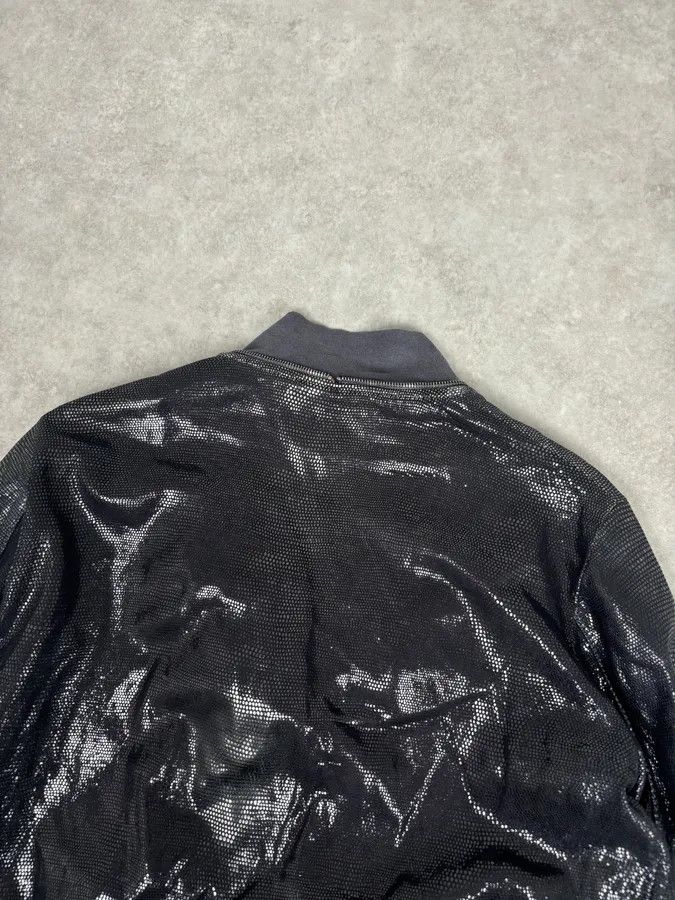 Giorgio Brato Giorgio Brato Silver Sequin Embellished Leather Bomber Jacket Size US M / EU 48-50 / 2 - 6 Thumbnail