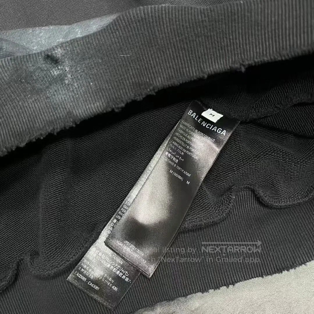 Balenciaga Balenciaga Paint Splatter Distressed Hoodie. Size US M / EU 48-50 / 2 - 5 Thumbnail