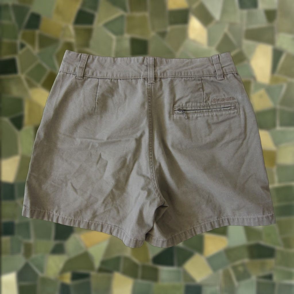 Vintage Columbia XCO 100% Cotton Brown Hike Travel Cargo Short Women Size 8 Size 30" / US 8 / IT 44 - 1 Thumbnail