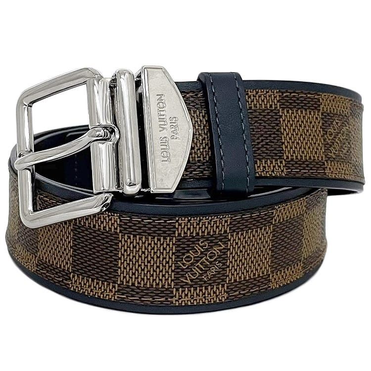 Louis Vuitton LOUIS VUITTON Belt Brown Cotton Size ONE SIZE - 1 Thumbnail
