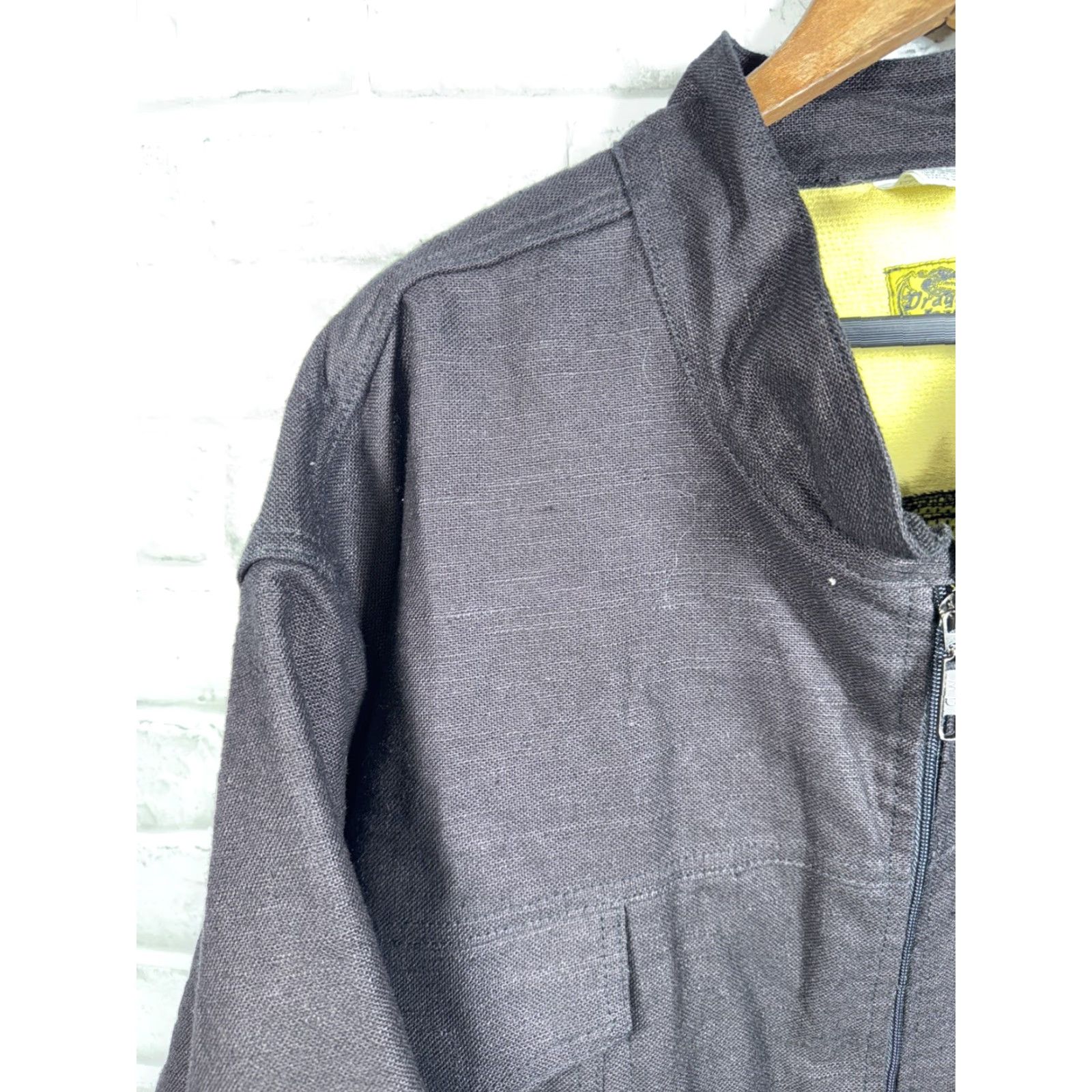 Vintage VINTAGE DRAGGIN Jeans KE V LAR LINED BLACK RIDING JACKET Womens 3XL Size 40" / US 18 - 7 Thumbnail