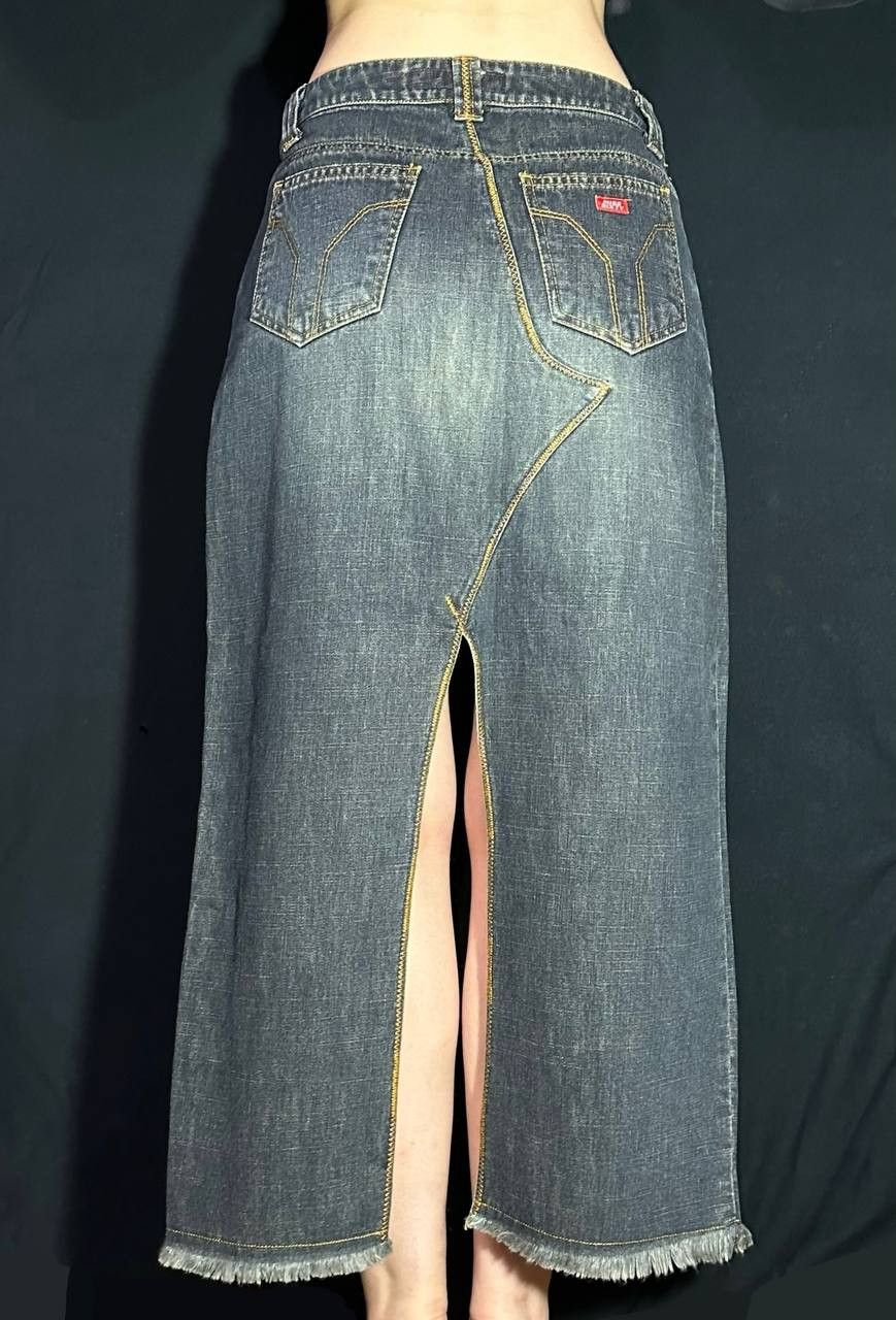 Miss Sixty Miss60 denim midi skirt Jeans Dark Denim Y2K
