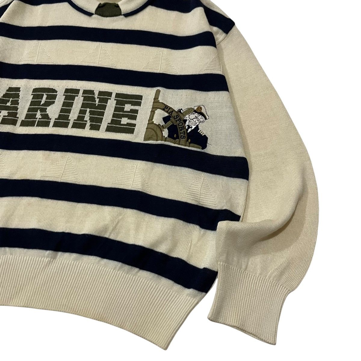 Japanese Brand Y2K Pia Sports Marine Knited Size US L / EU 52-54 / 3 - 2 Thumbnail