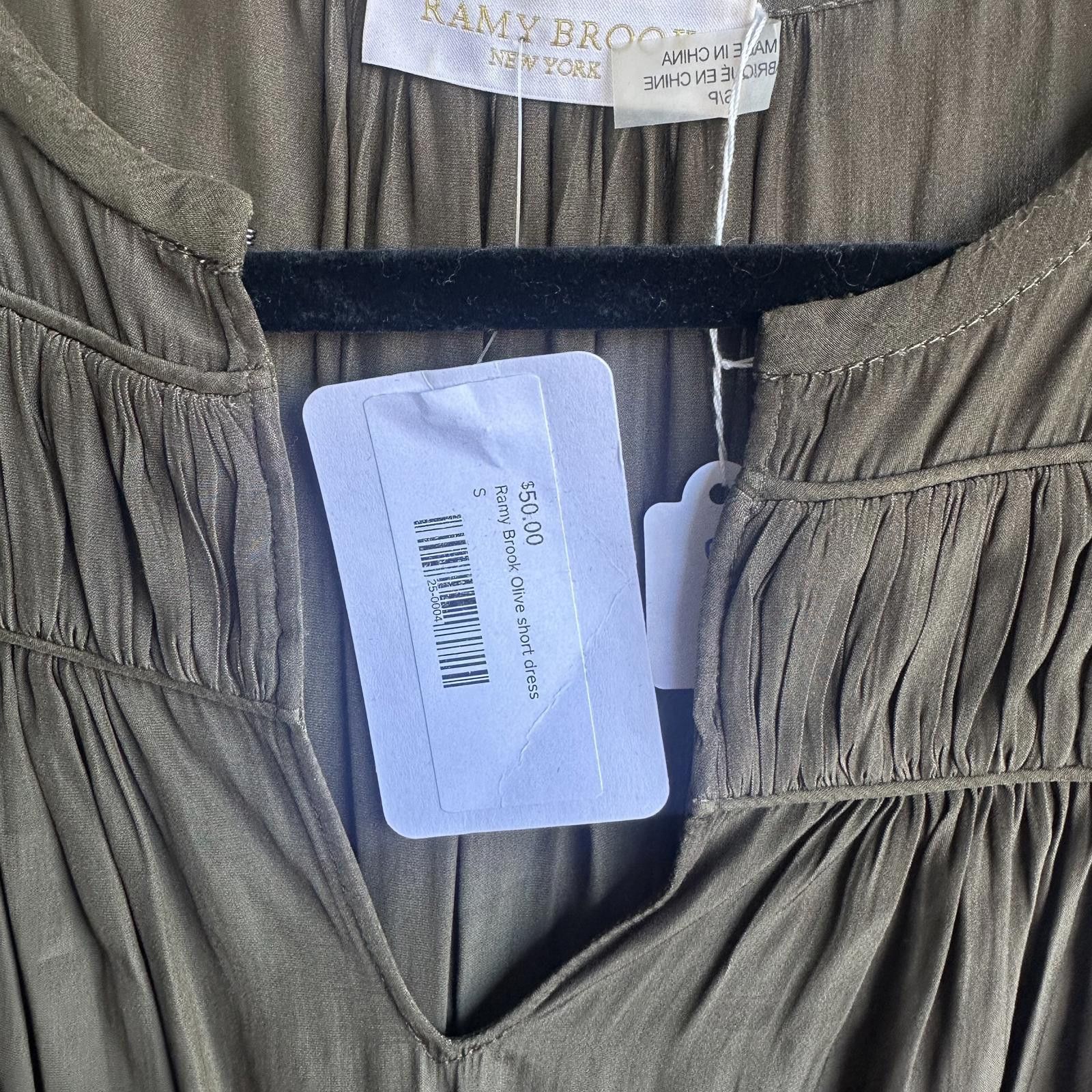 Designer Kamy Brooks New York Olive Sleeveless Dress - Size S Size S / US 4 / IT 40 - 2 Thumbnail