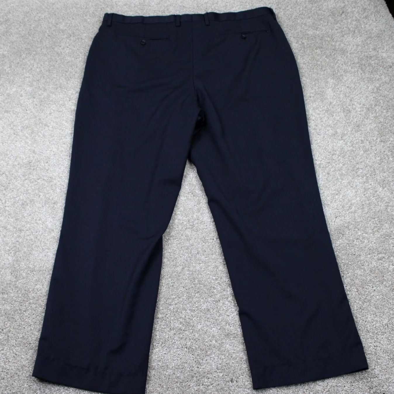 Banana Republic Banana Republic Mens Dress Pants Blue 40x30 Slim Fit Wool 120s Pattern Solid Straight Front Mens Size US 40 / EU 56 - 6 Thumbnail