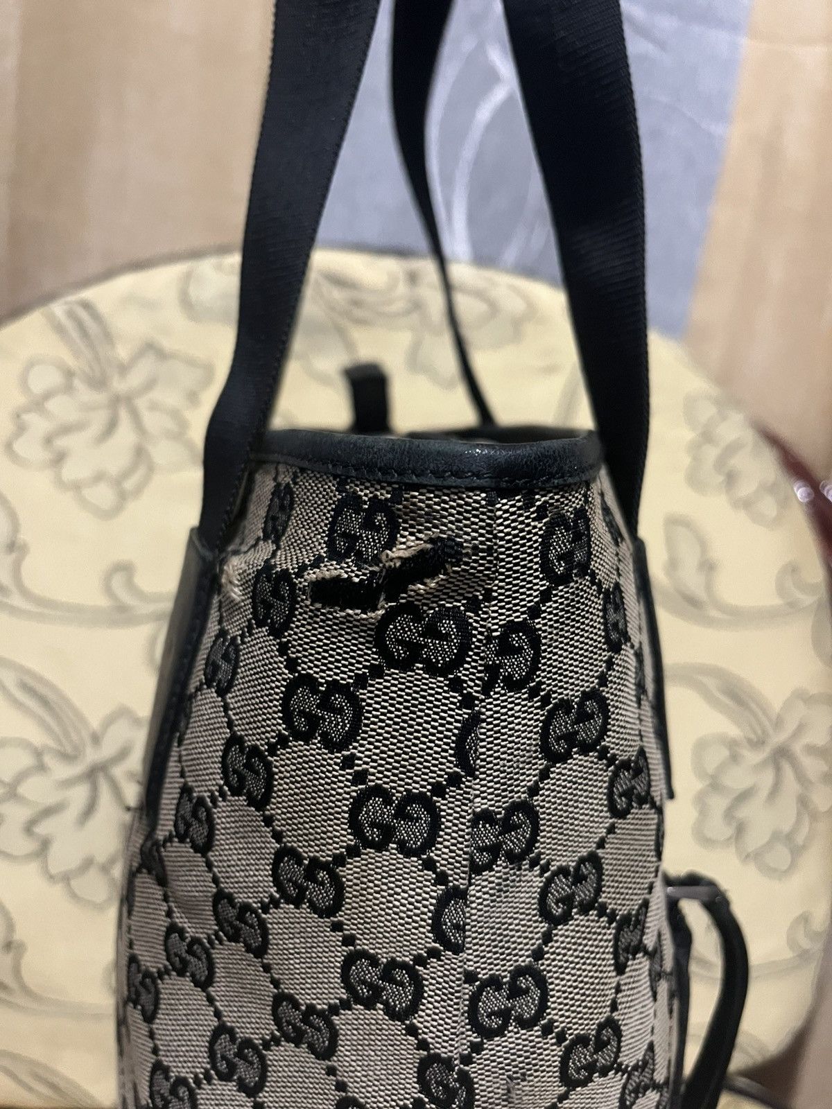Gucci GUCCI GG Canvas Tote Bag Beige Size ONE SIZE - 10 Thumbnail