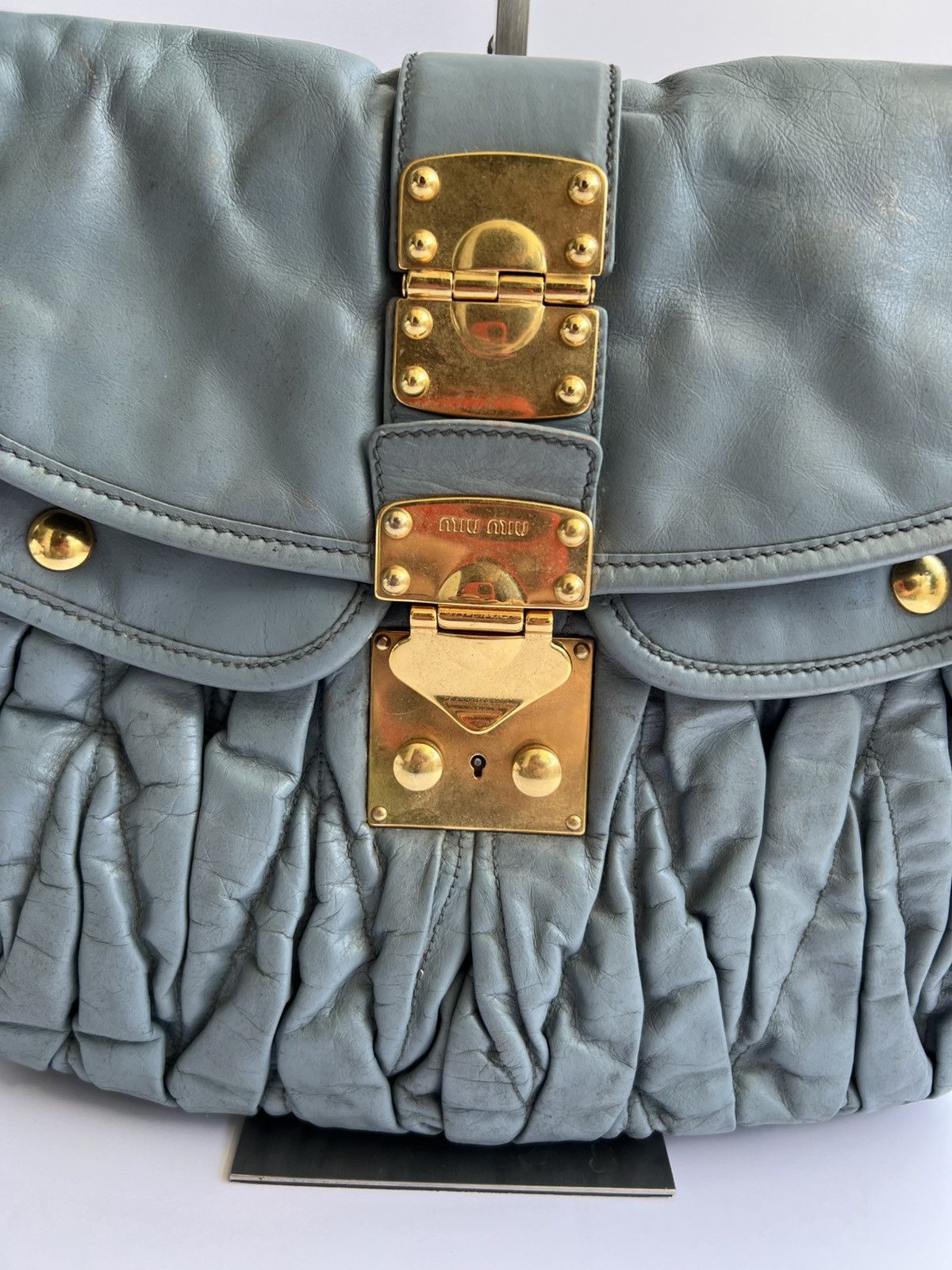 Miu Miu Miu Miu - Matellase Coffer Hobo Bag Size ONE SIZE - 6 Thumbnail