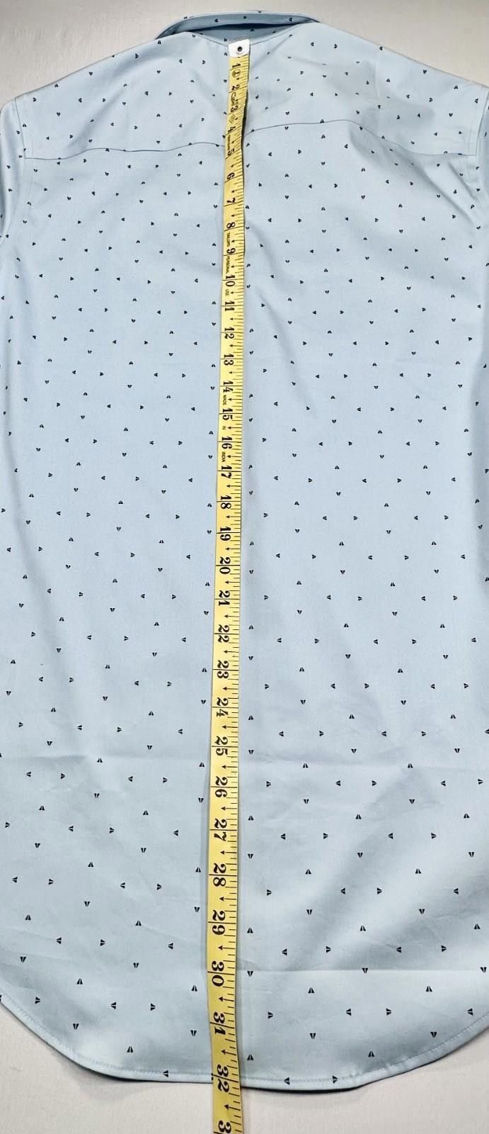 Alfani Alfani Slim Fit Button Down Dress Shirt Blue Men's S 32/33 Size 36R - 3 Thumbnail