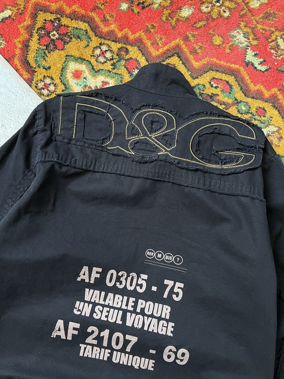 Dolce & Gabbana Vintage front logo dolce gabbana distressed jacket y2k Size US S / EU 44-46 / 1 - 7 Thumbnail