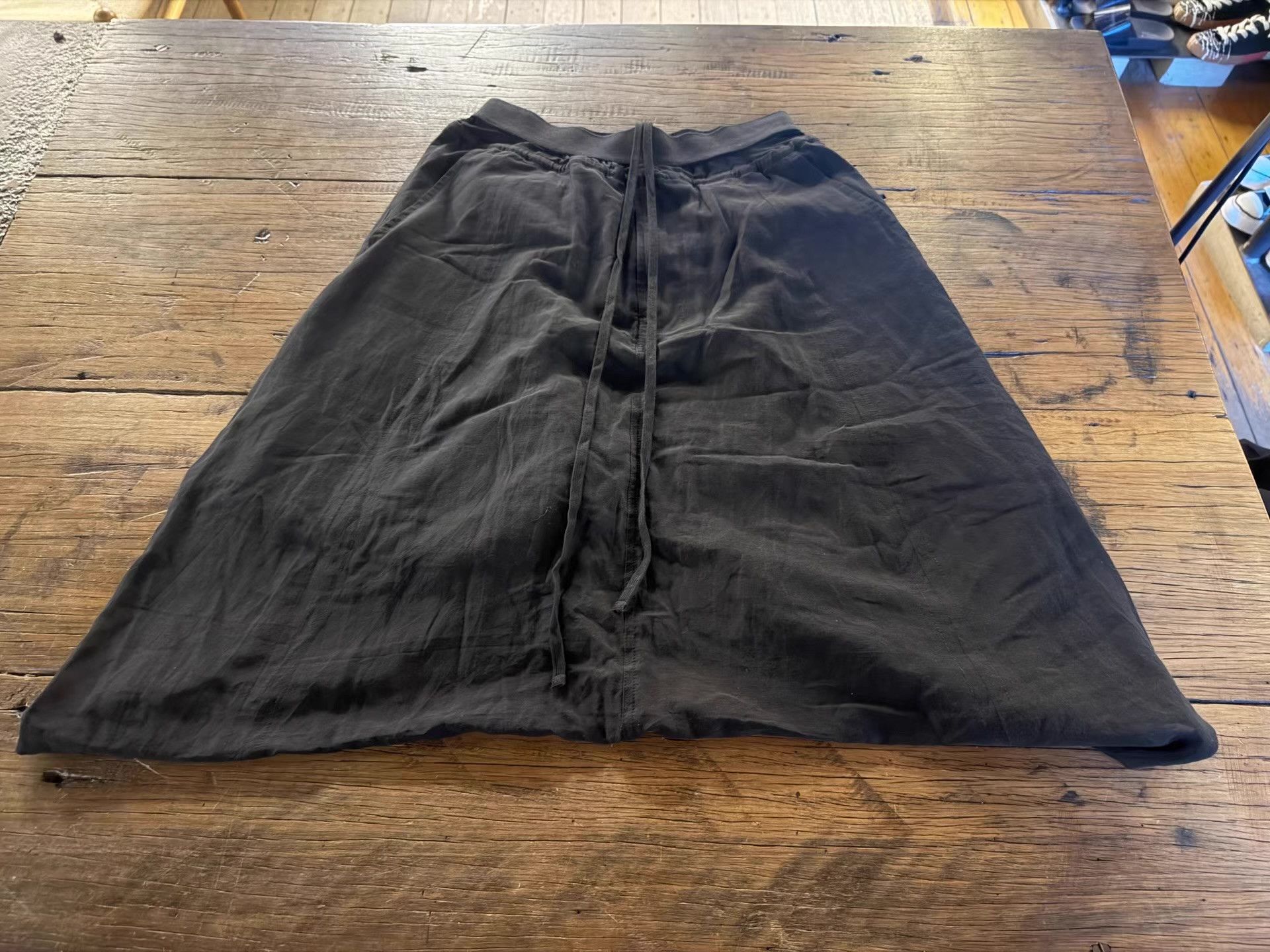 Julius MA_JULIUS 2015SS Black Silk‑Cotton Blend Ruched Skort Ｑ25 Size XS / US 0-2 / IT 36-38 - 1 Thumbnail