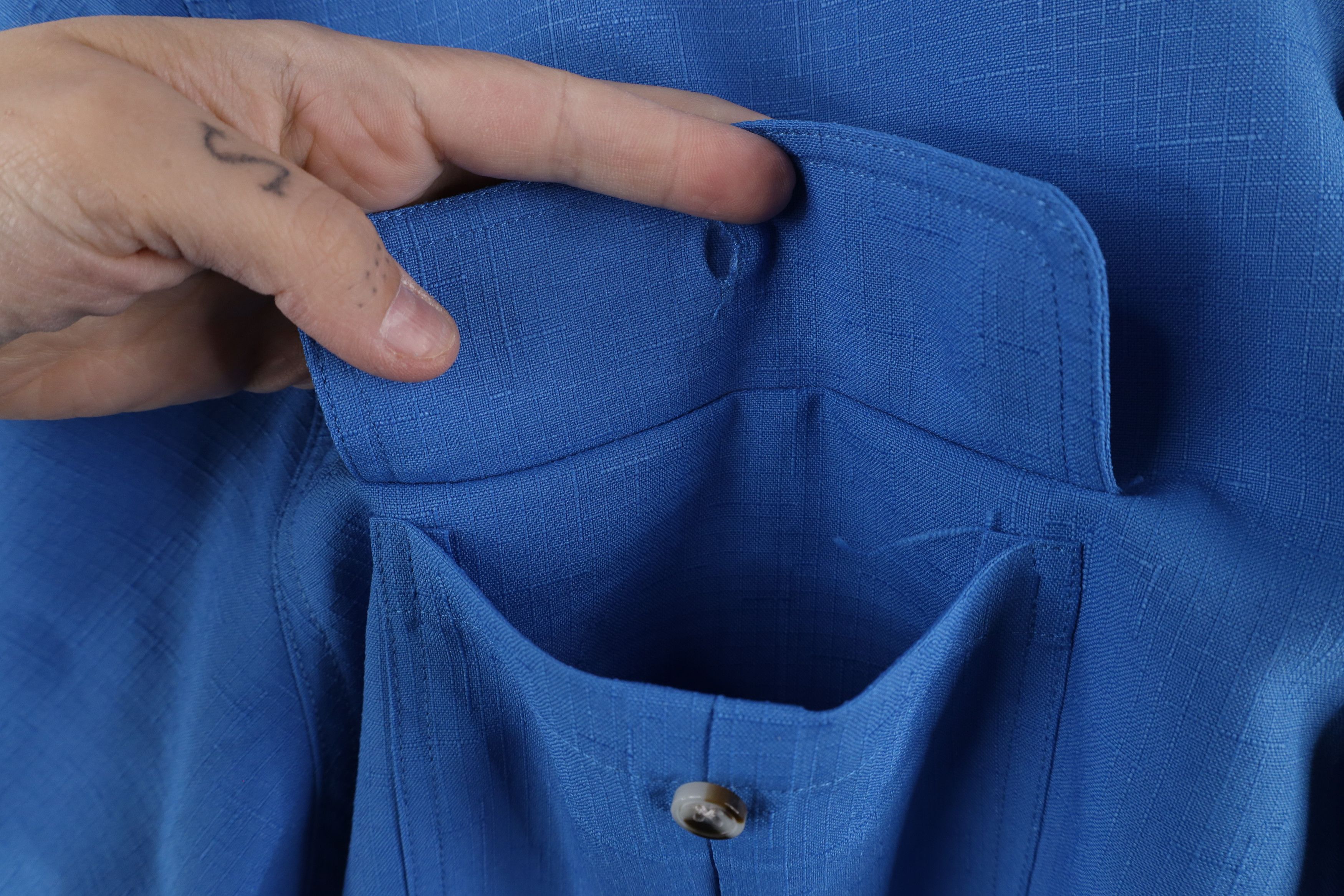 Vintage Vintage 90s Streetwear Bush Short Sleeve Button Shirt Blue Size US XL / EU 56 / 4 - 6 Thumbnail