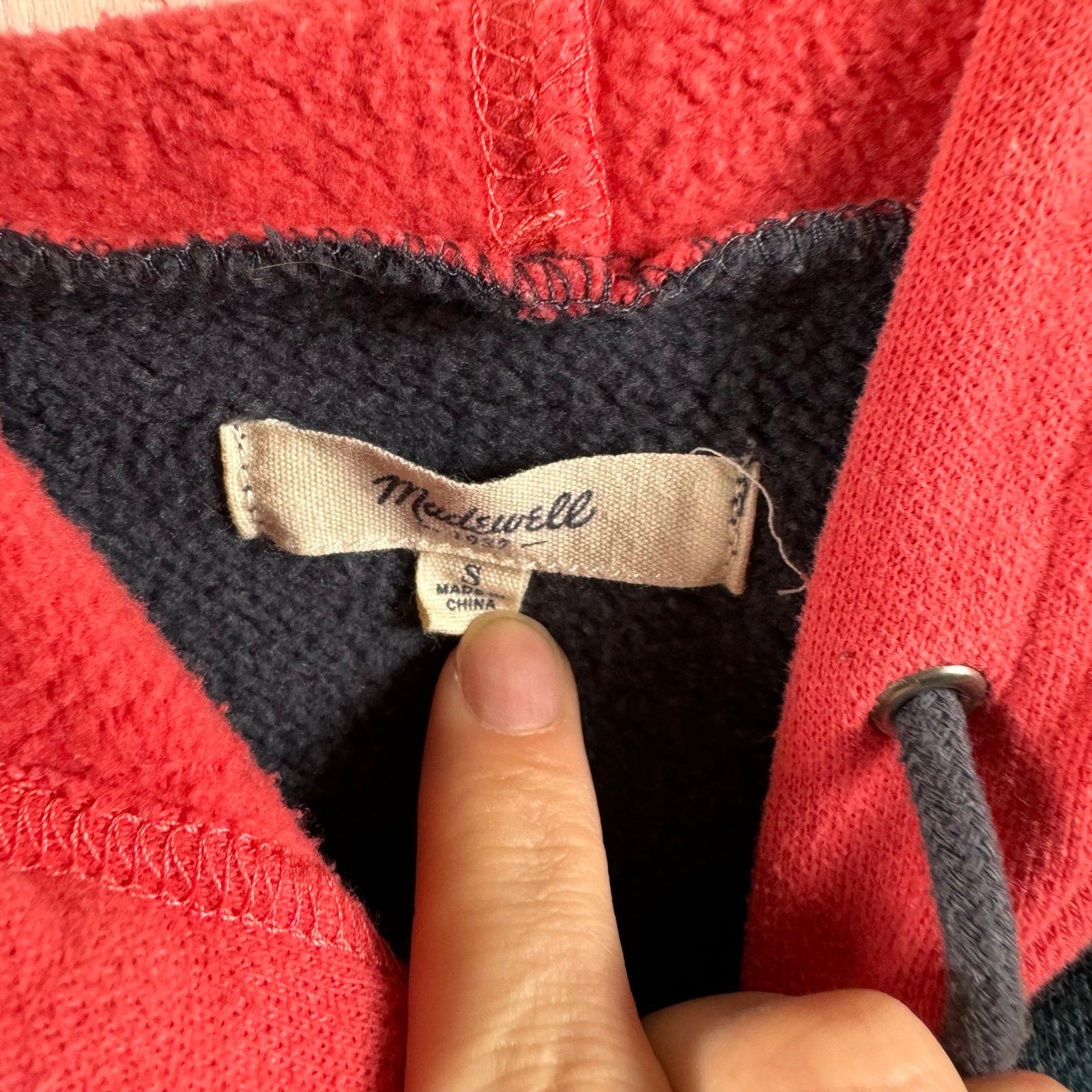 Madewell Madewell colorblocked hooded sweatshirt with split hem Size S / US 4 / IT 40 - 8 Thumbnail
