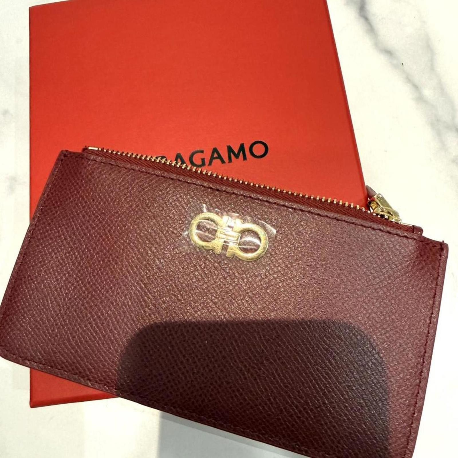 Salvatore Ferragamo Ferragamo card holder wallet with gold hardware Size ONE SIZE - 5 Thumbnail