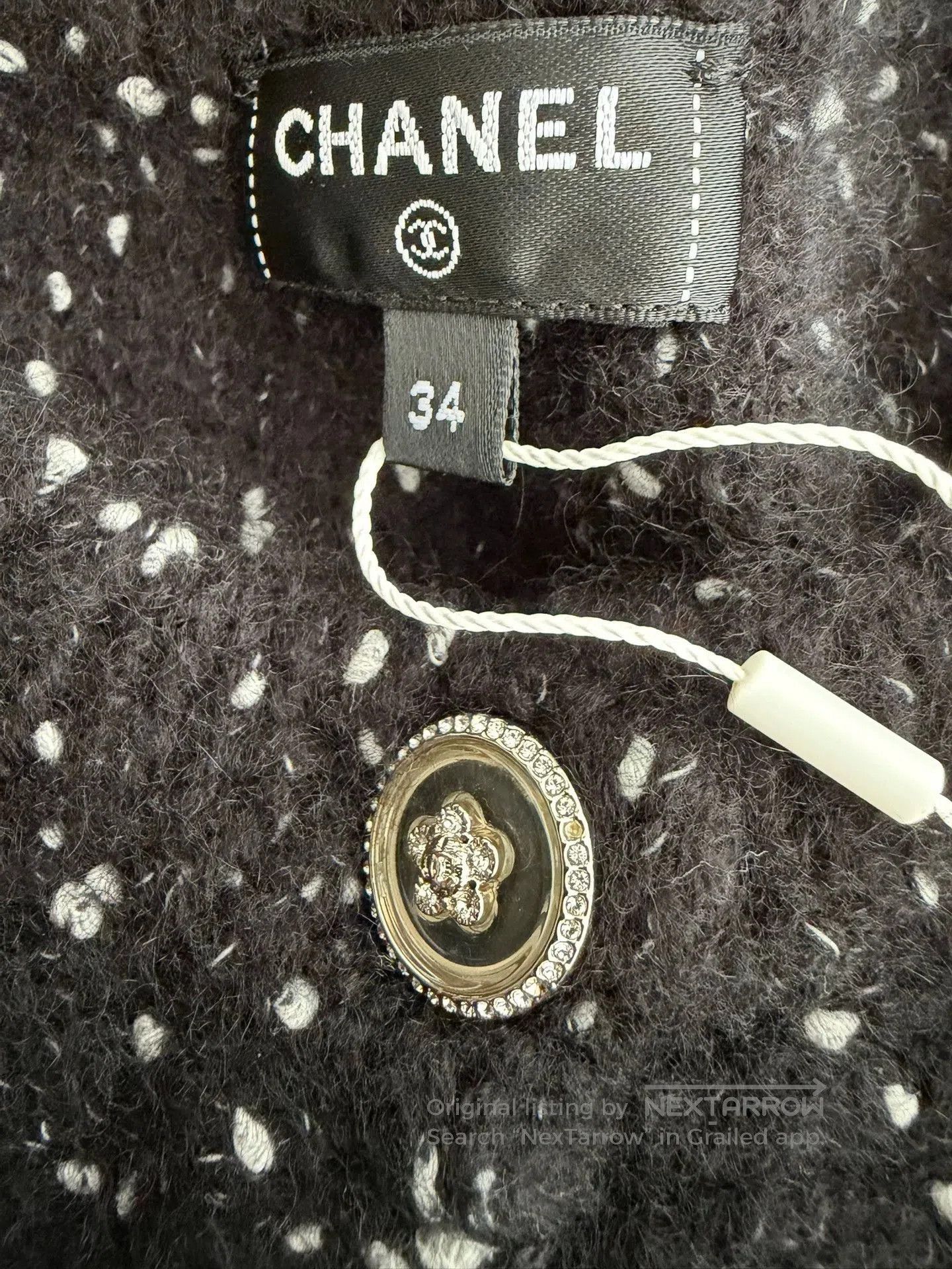 Chanel Chanel Black White Knit Dress 34. Size US 34 / EU 50 - 4 Thumbnail