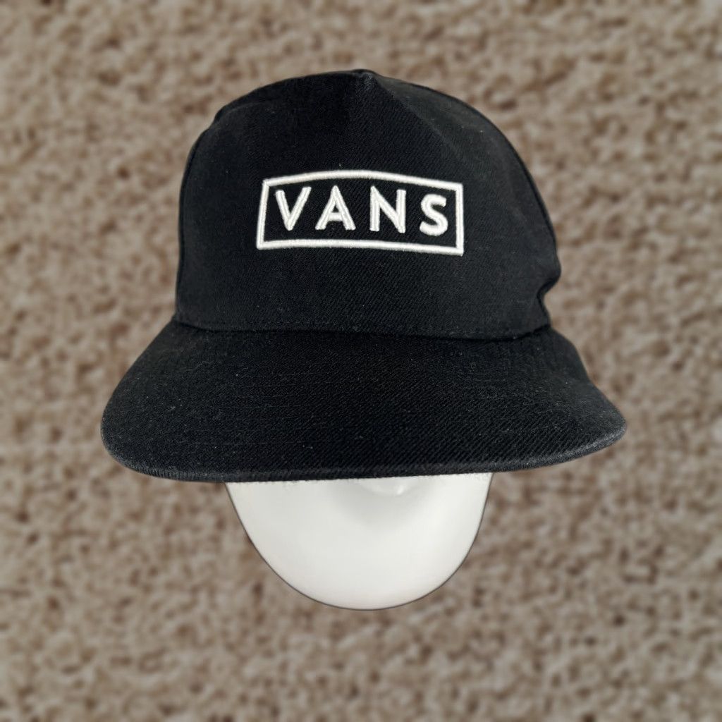 Vans VANS Hat Cap Snap Back Adult Black Wool Blend Embroidered Logo Beach Surf Skater Casual Size ONE SIZE - 1 Thumbnail